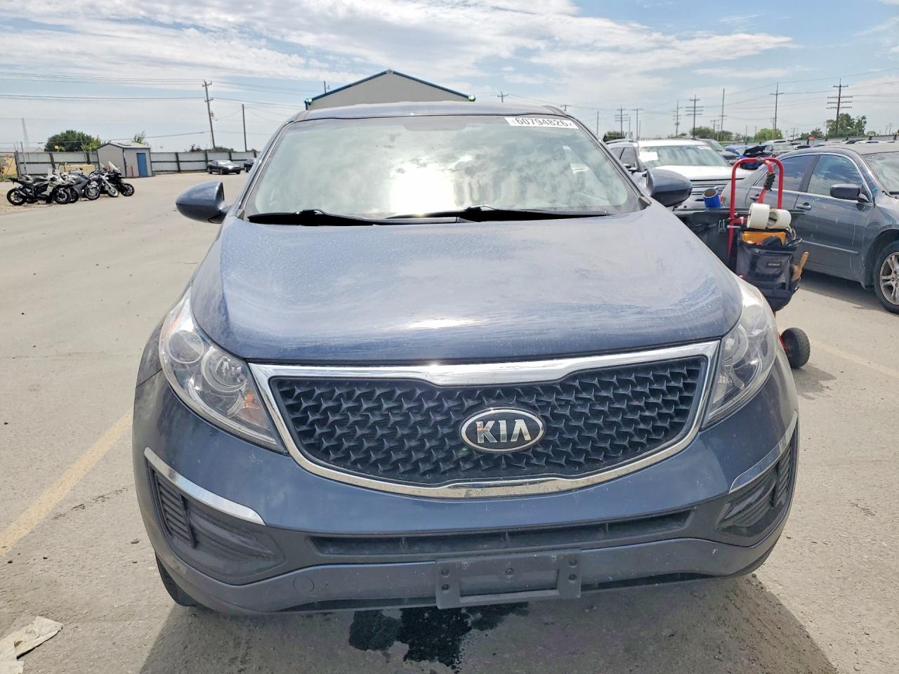 2015 Kia Sportage Lx Blue vin: KNDPB3AC2F7730088