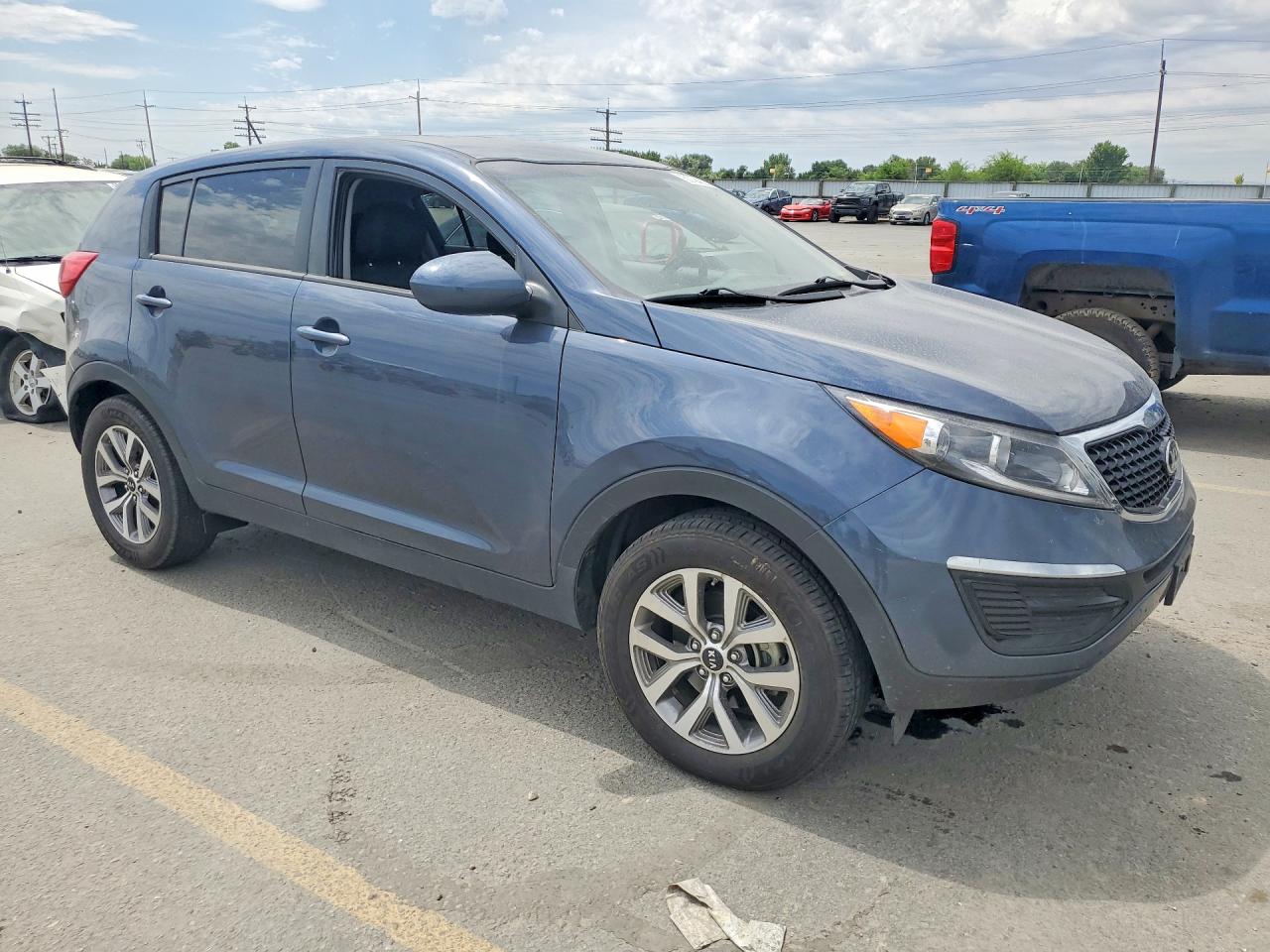 2015 Kia Sportage Lx Blue vin: KNDPB3AC2F7730088