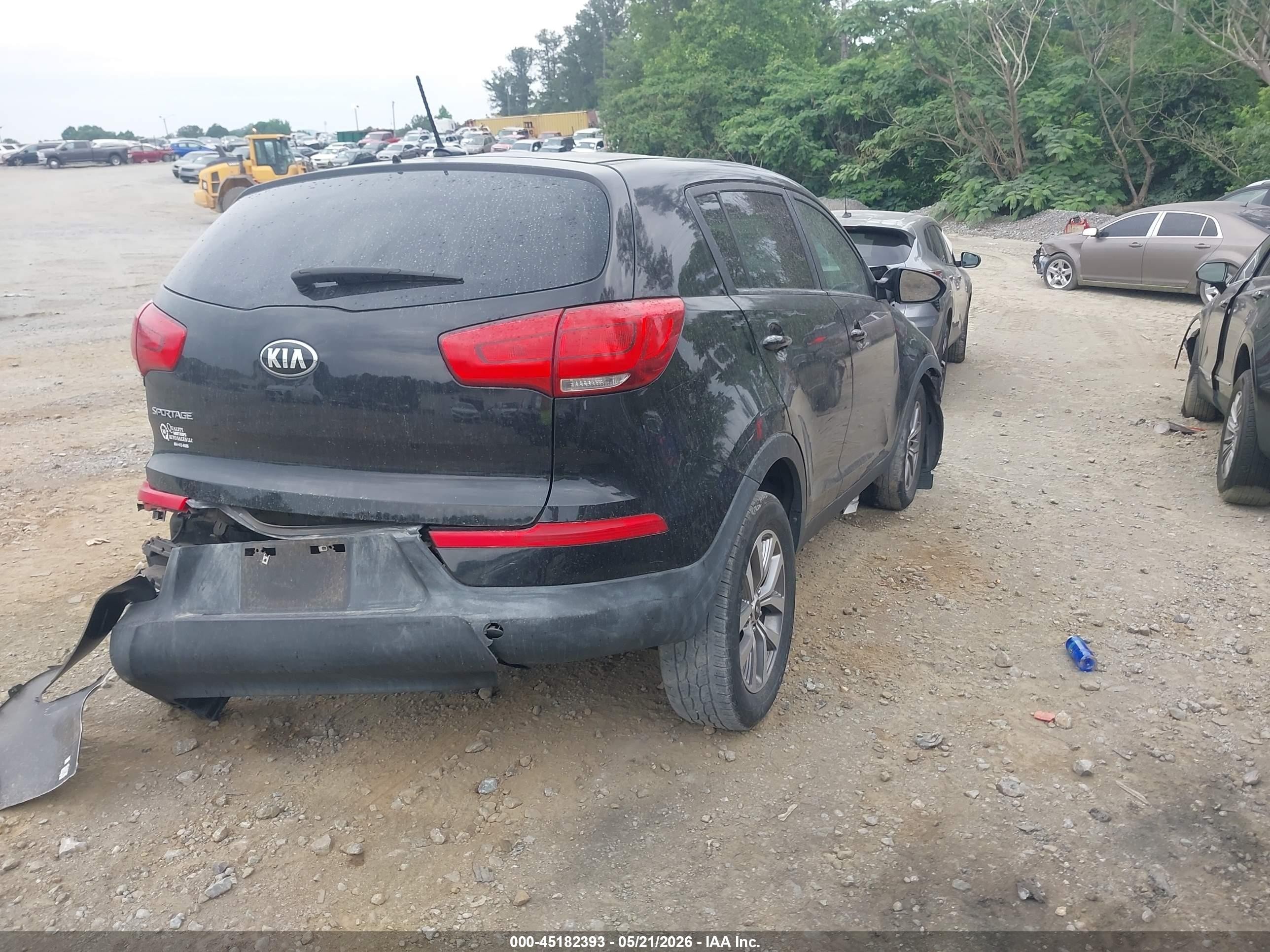 2015 Kia Sportage Lx Черный vin: KNDPB3AC2F7738403