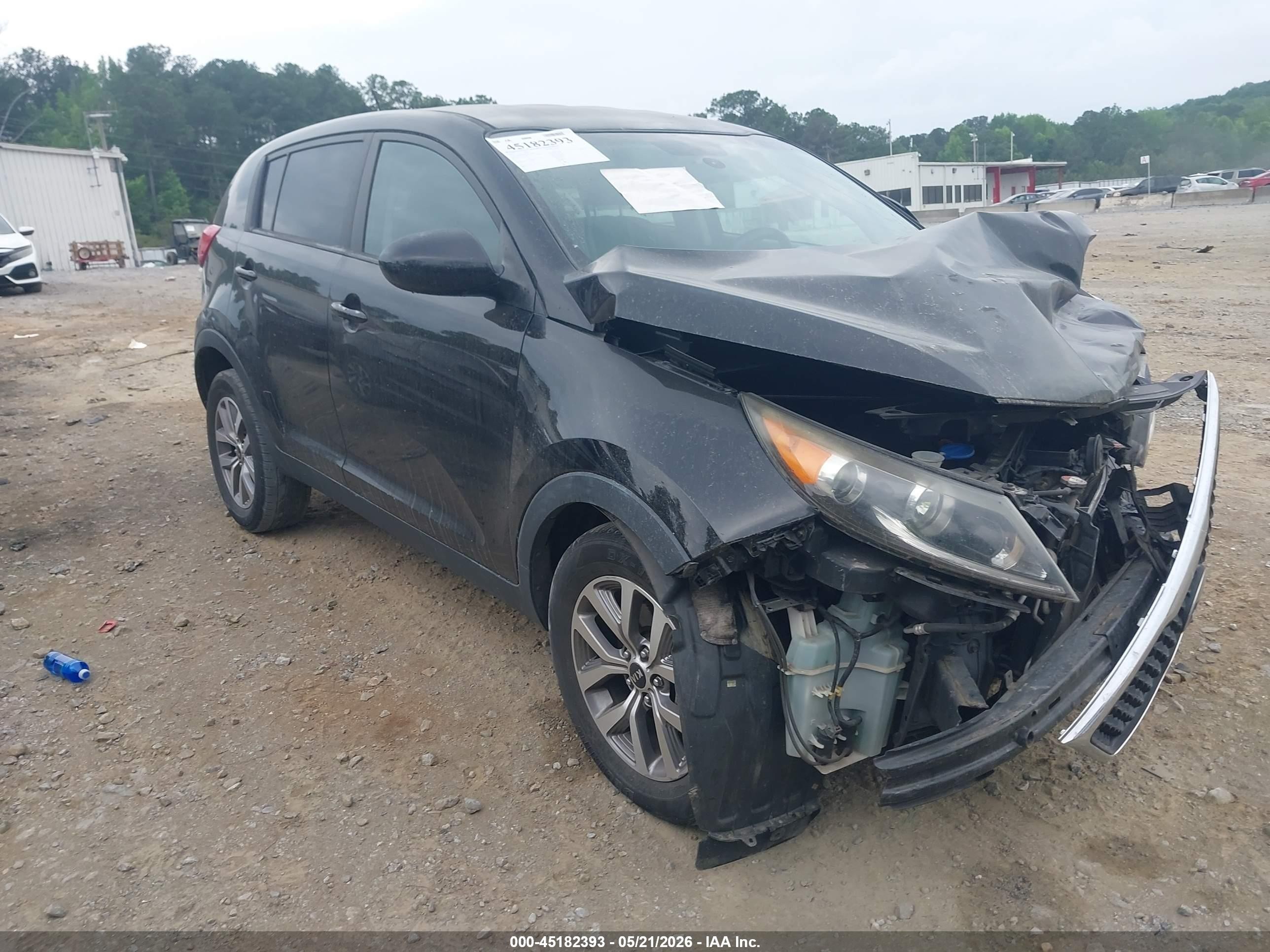 2015 Kia Sportage Lx Черный vin: KNDPB3AC2F7738403