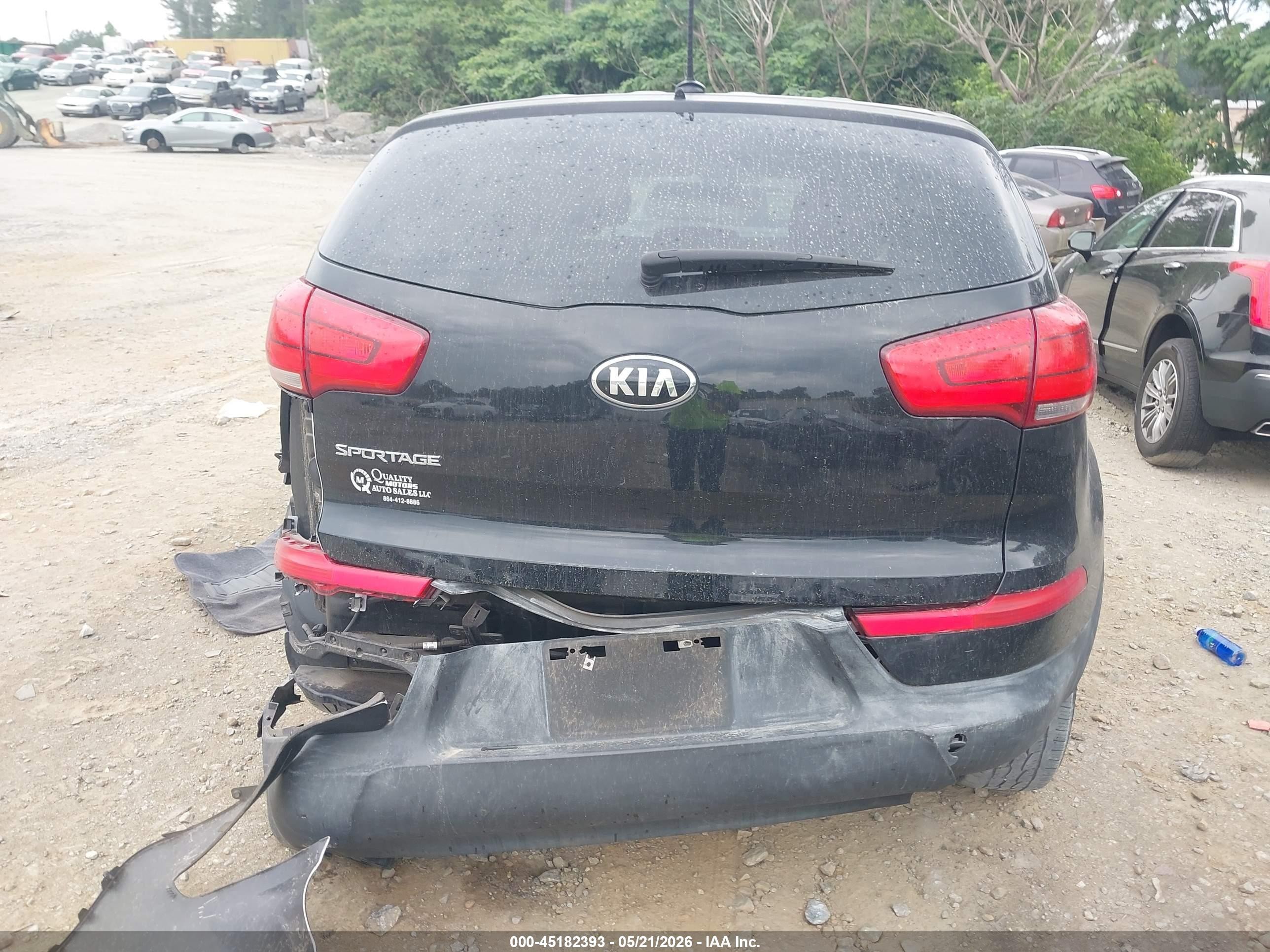 2015 Kia Sportage Lx Черный vin: KNDPB3AC2F7738403