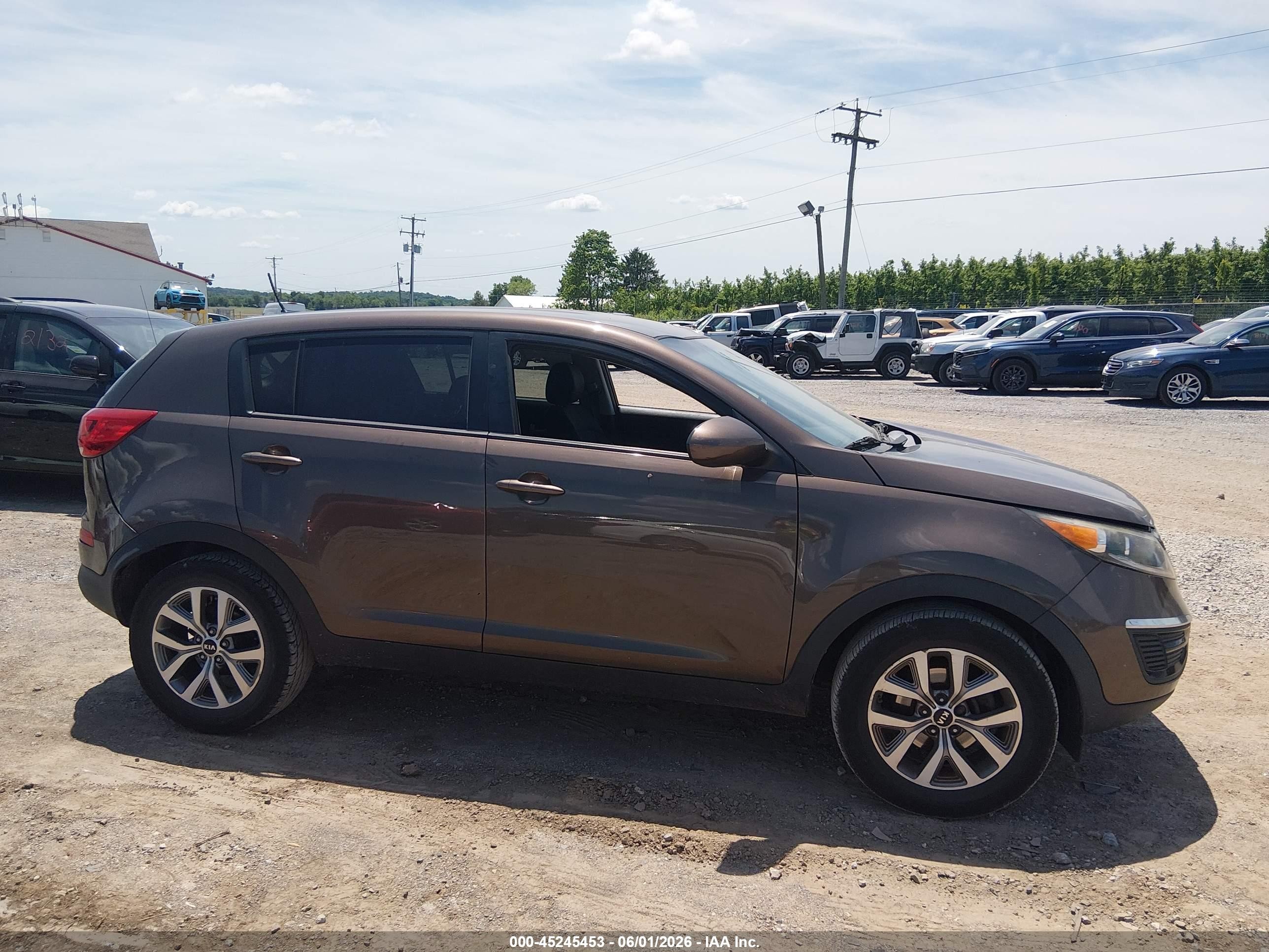 2015 Kia Sportage Lx Brown vin: KNDPB3AC2F7759915