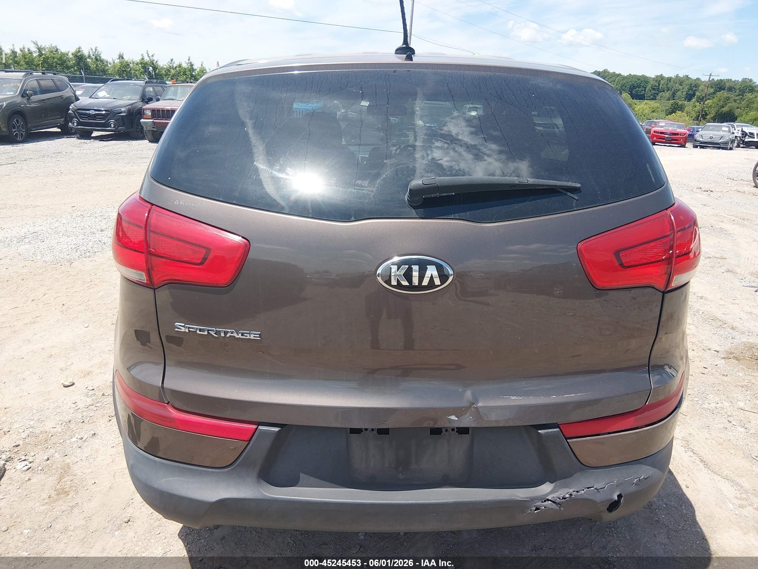 2015 Kia Sportage Lx Brown vin: KNDPB3AC2F7759915