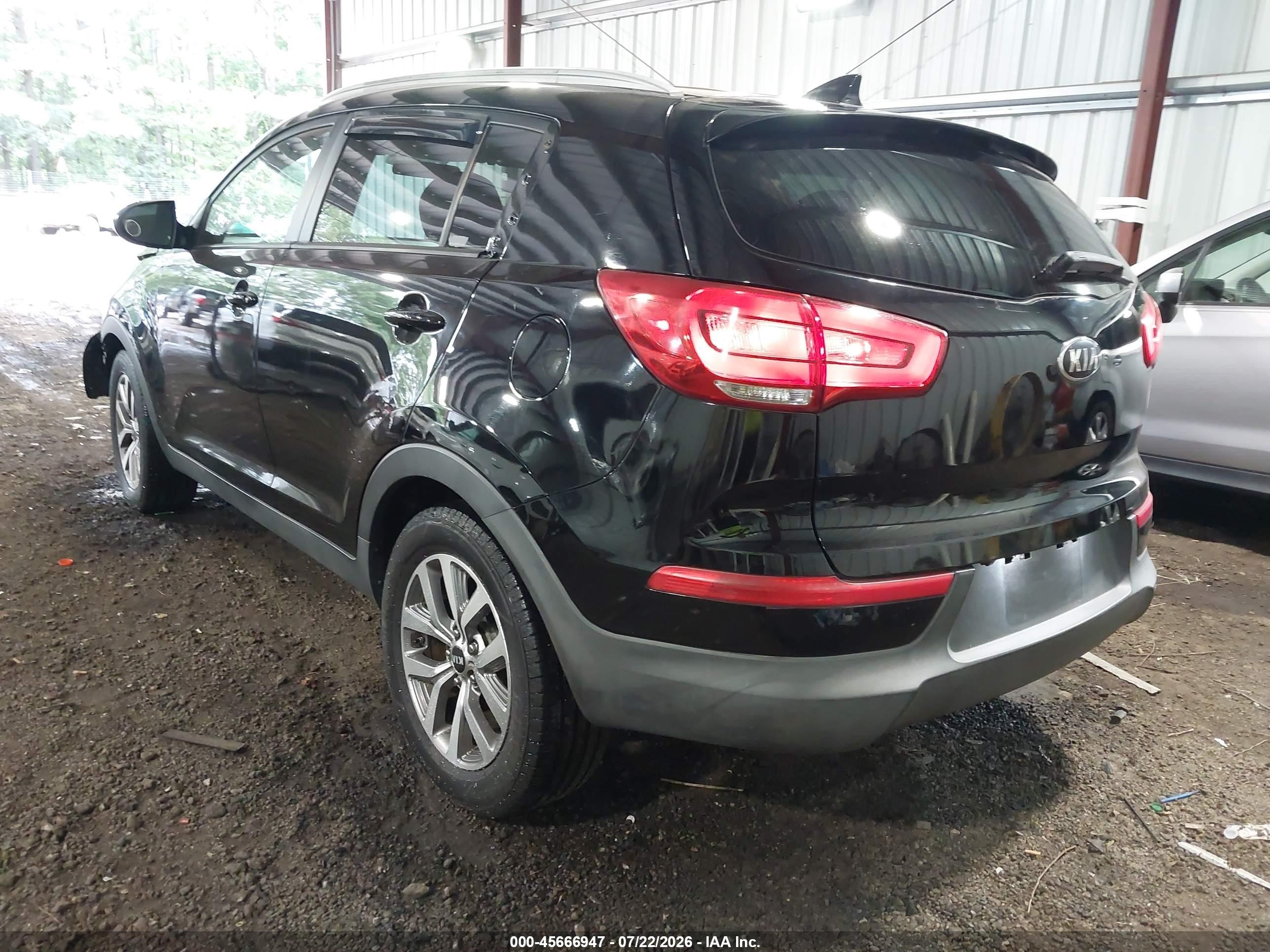 2015 Kia Sportage Lx Черный vin: KNDPB3AC2F7782126