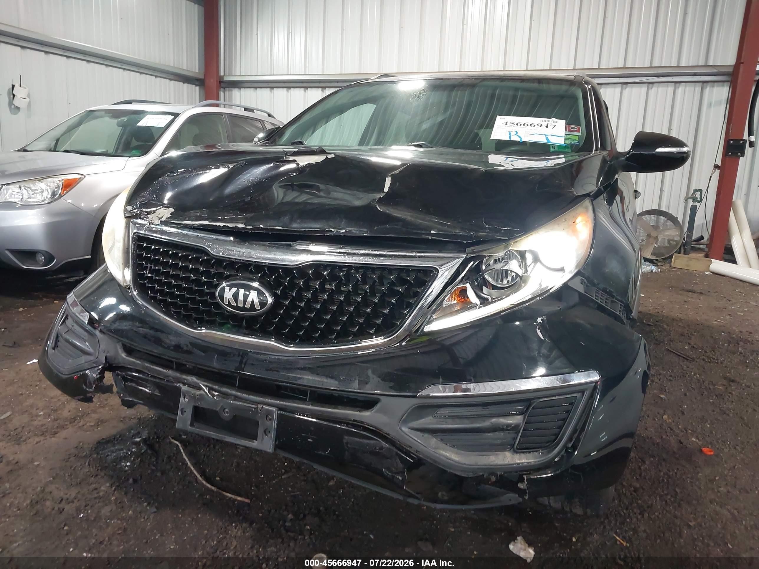 2015 Kia Sportage Lx Черный vin: KNDPB3AC2F7782126