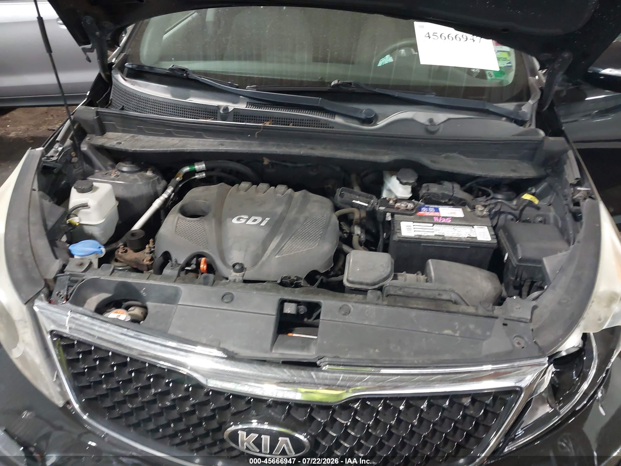 2015 Kia Sportage Lx Черный vin: KNDPB3AC2F7782126