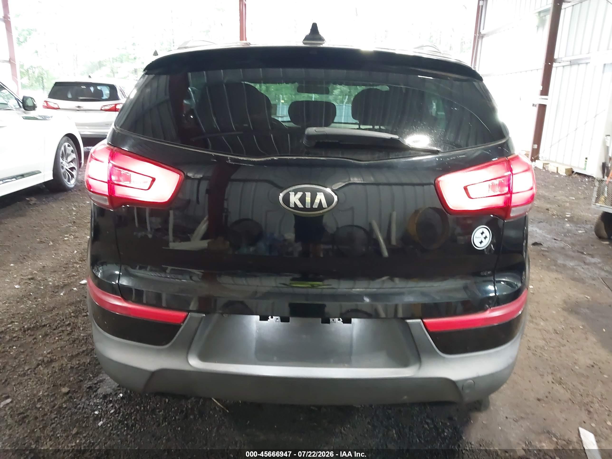 2015 Kia Sportage Lx Черный vin: KNDPB3AC2F7782126