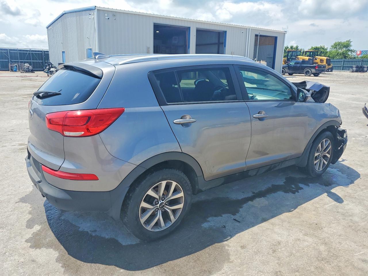2014 Kia Sportage Lx Silver vin: KNDPB3AC3E7548723
