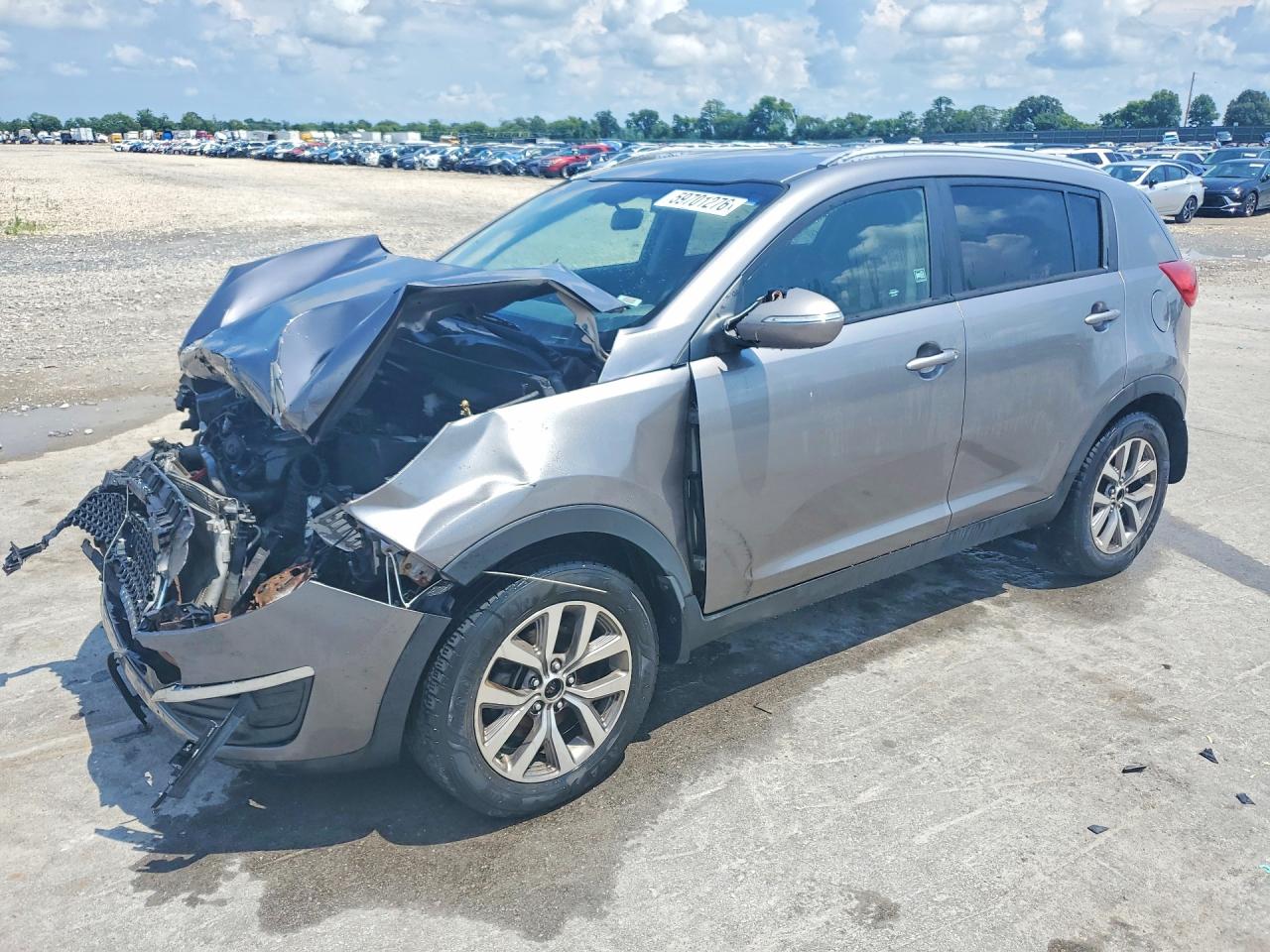 2014 Kia Sportage Lx Silver vin: KNDPB3AC3E7548723