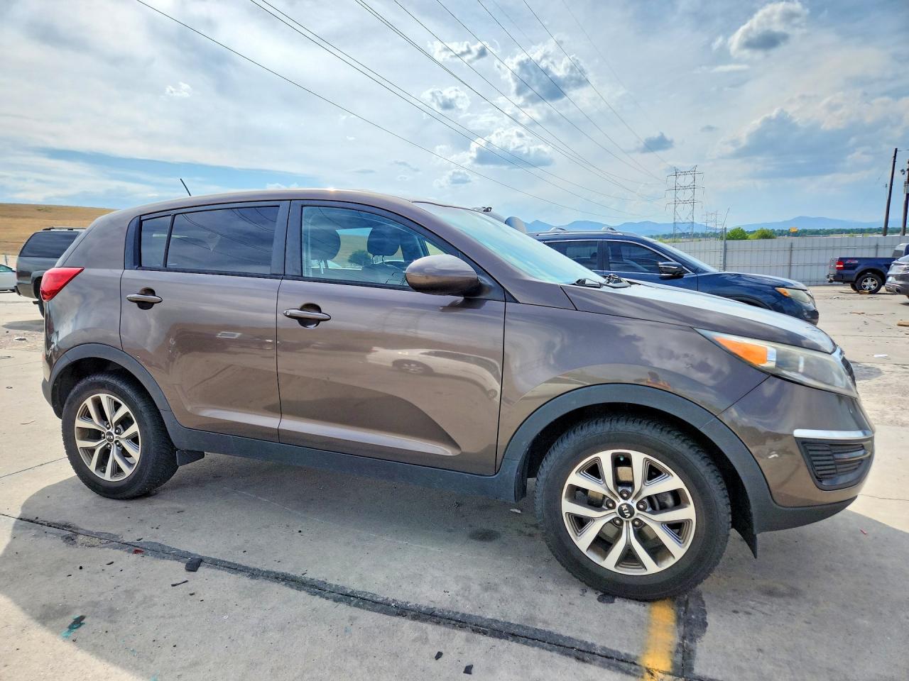 2014 Kia Sportage Lx Brown vin: KNDPB3AC3E7550407