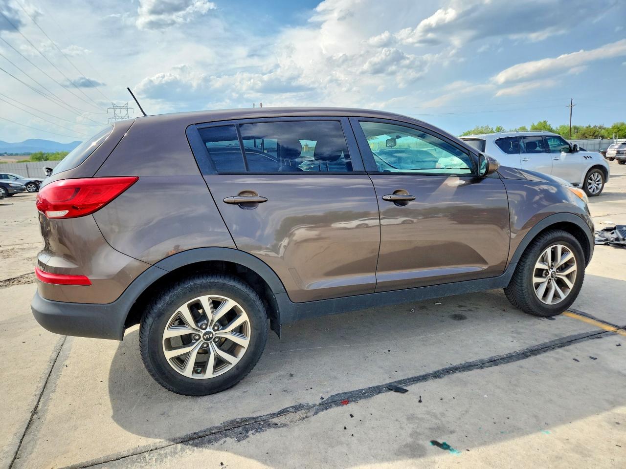 2014 Kia Sportage Lx Brown vin: KNDPB3AC3E7550407