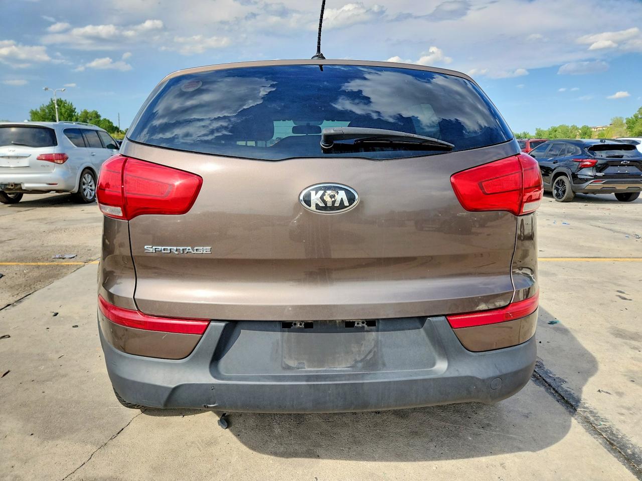 2014 Kia Sportage Lx Brown vin: KNDPB3AC3E7550407