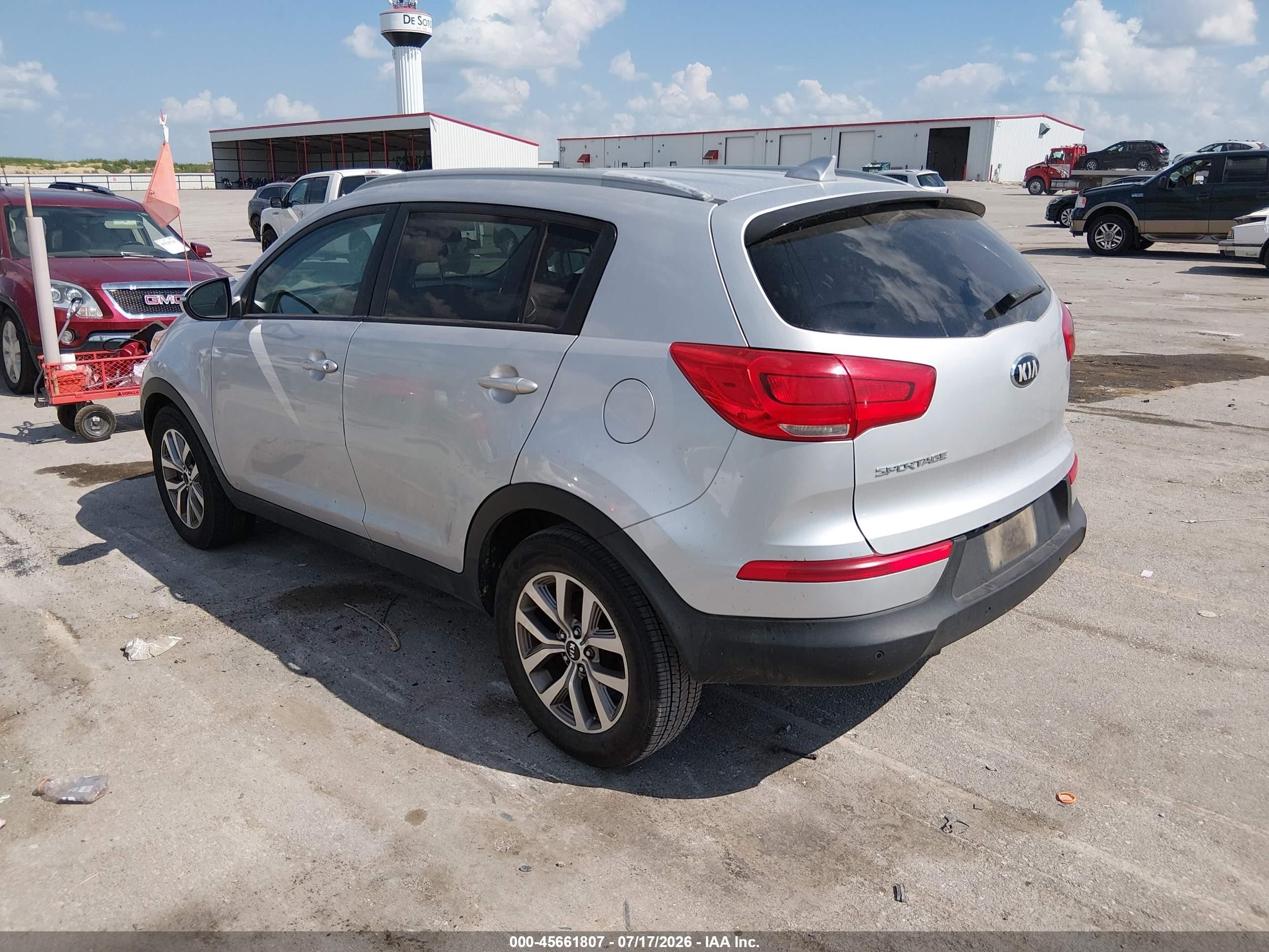 2014 Kia Sportage Lx Silver vin: KNDPB3AC3E7557793