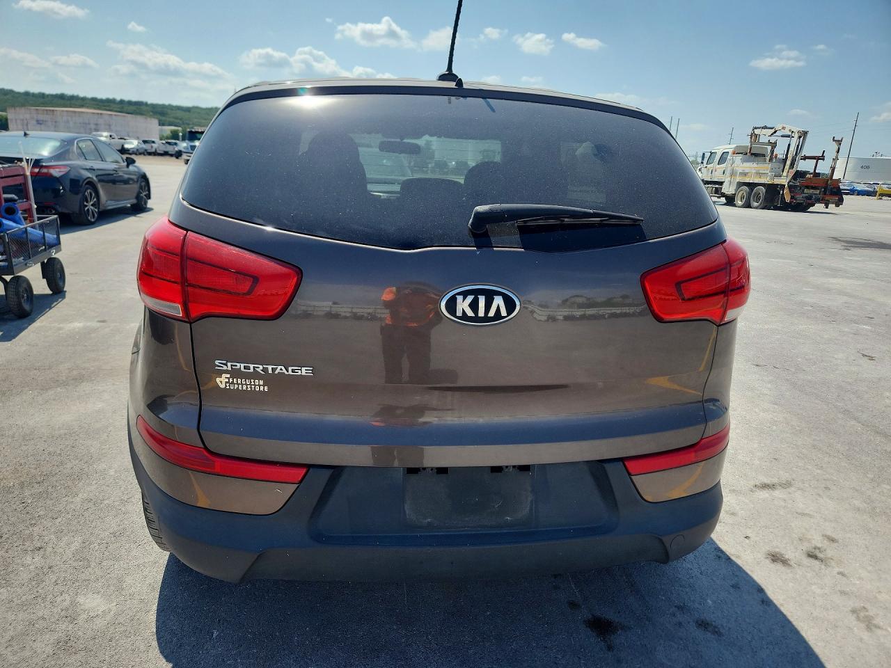 2015 Kia Sportage Lx Brown vin: KNDPB3AC3F7671293