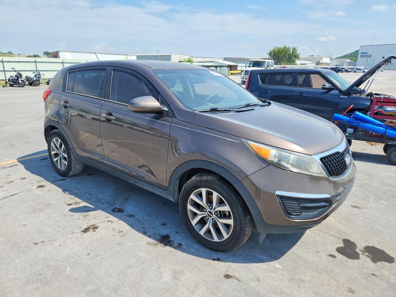 2015 Kia Sportage Lx Brown vin: KNDPB3AC3F7671293