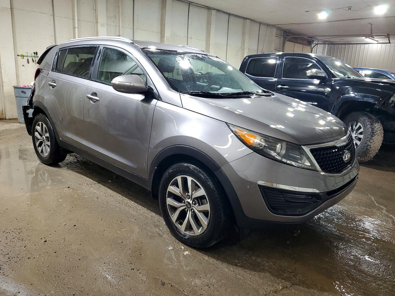2015 Kia Sportage Lx Gray vin: KNDPB3AC3F7683671