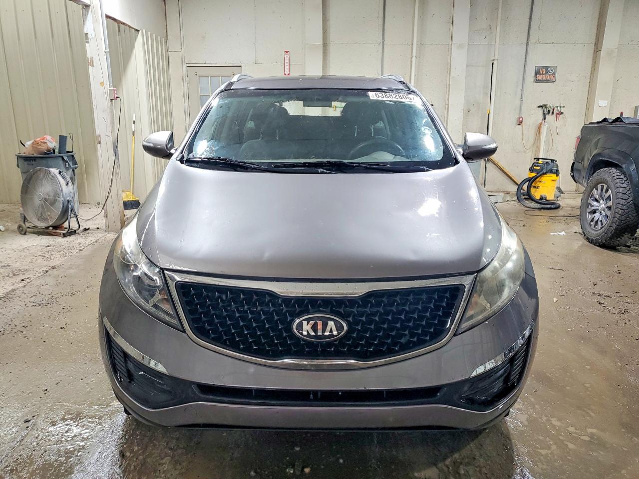 2015 Kia Sportage Lx Gray vin: KNDPB3AC3F7683671