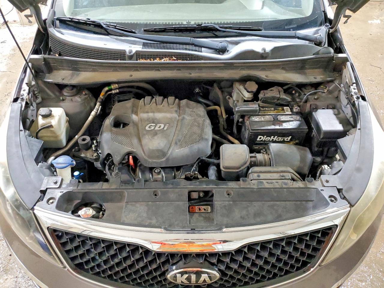 2015 Kia Sportage Lx Gray vin: KNDPB3AC3F7683671