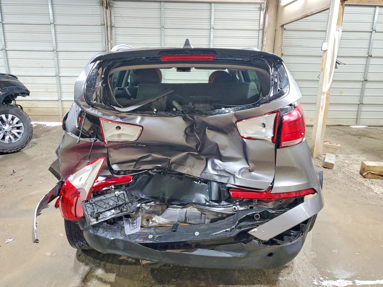 2015 Kia Sportage Lx Gray vin: KNDPB3AC3F7683671