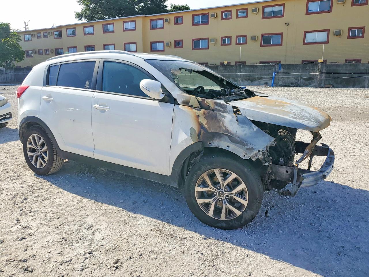 2015 Kia Sportage Lx White vin: KNDPB3AC3F7712327