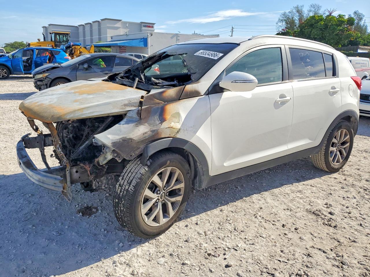 2015 Kia Sportage Lx White vin: KNDPB3AC3F7712327