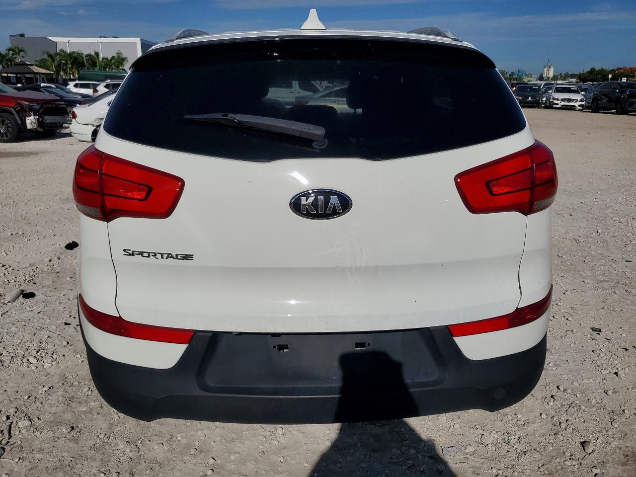 2015 Kia Sportage Lx White vin: KNDPB3AC3F7712327