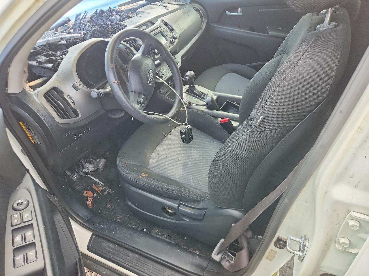 2015 Kia Sportage Lx White vin: KNDPB3AC3F7712327