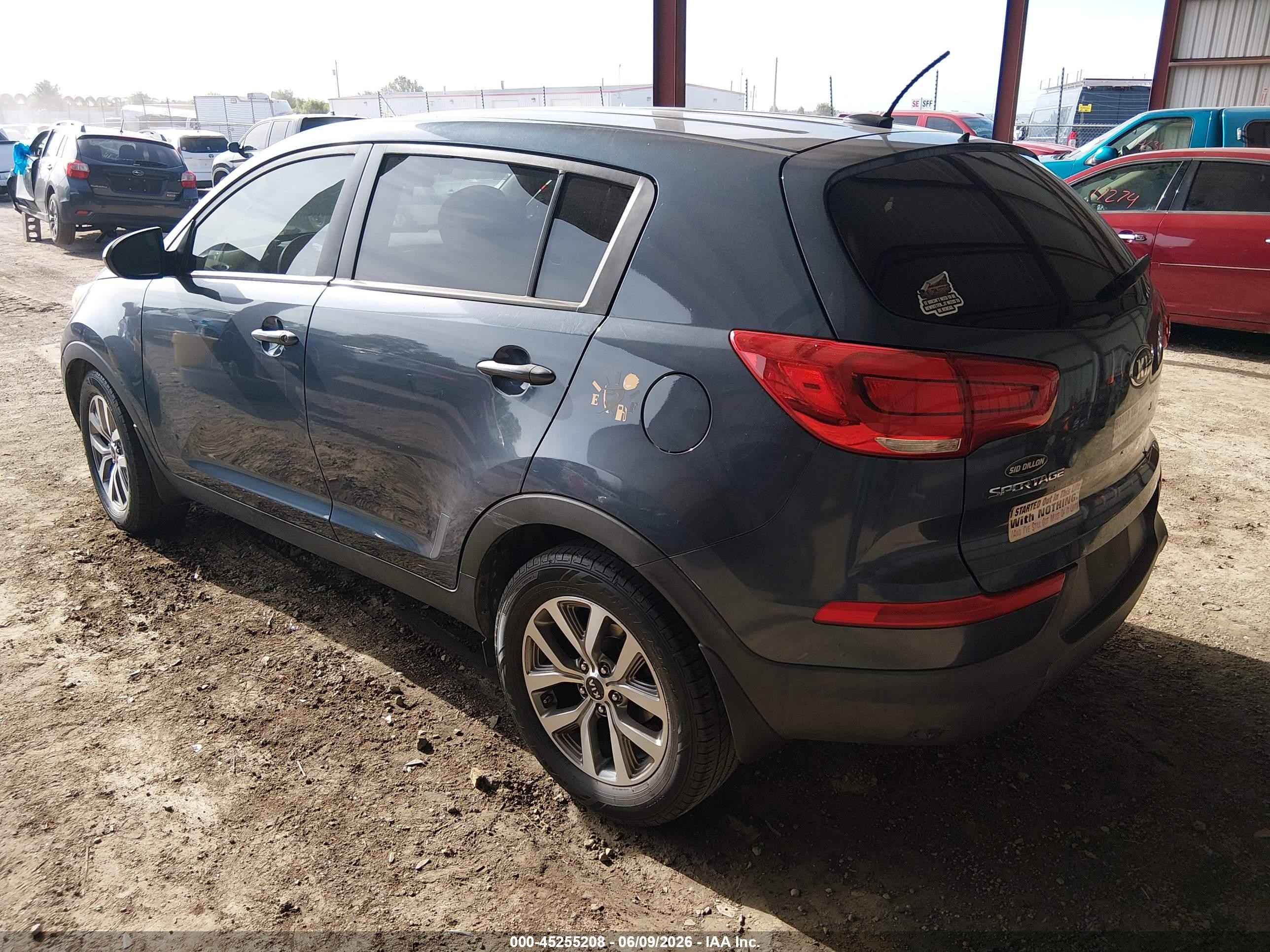 2015 Kia Sportage Lx Blue vin: KNDPB3AC3F7785617
