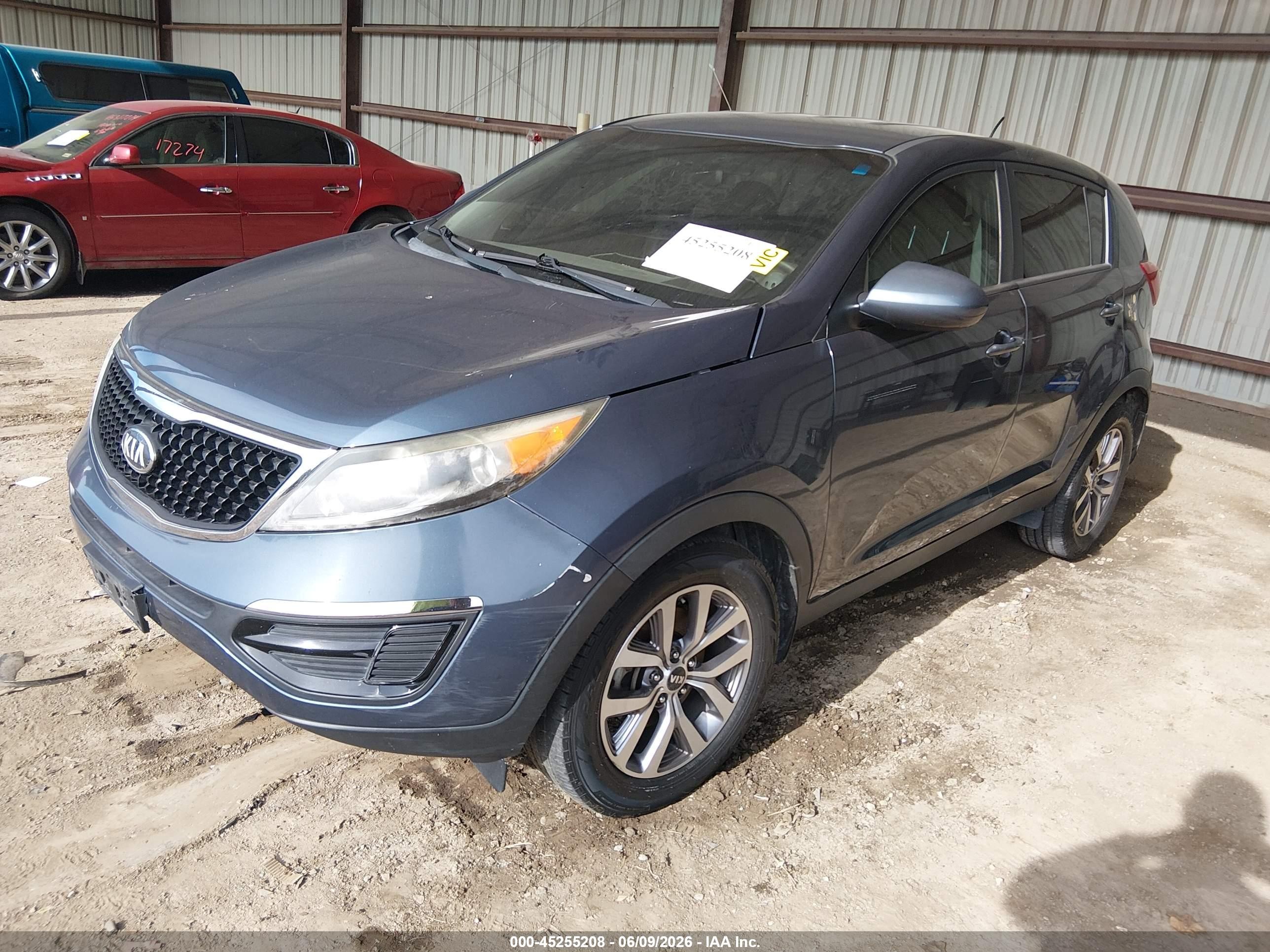 2015 Kia Sportage Lx Blue vin: KNDPB3AC3F7785617