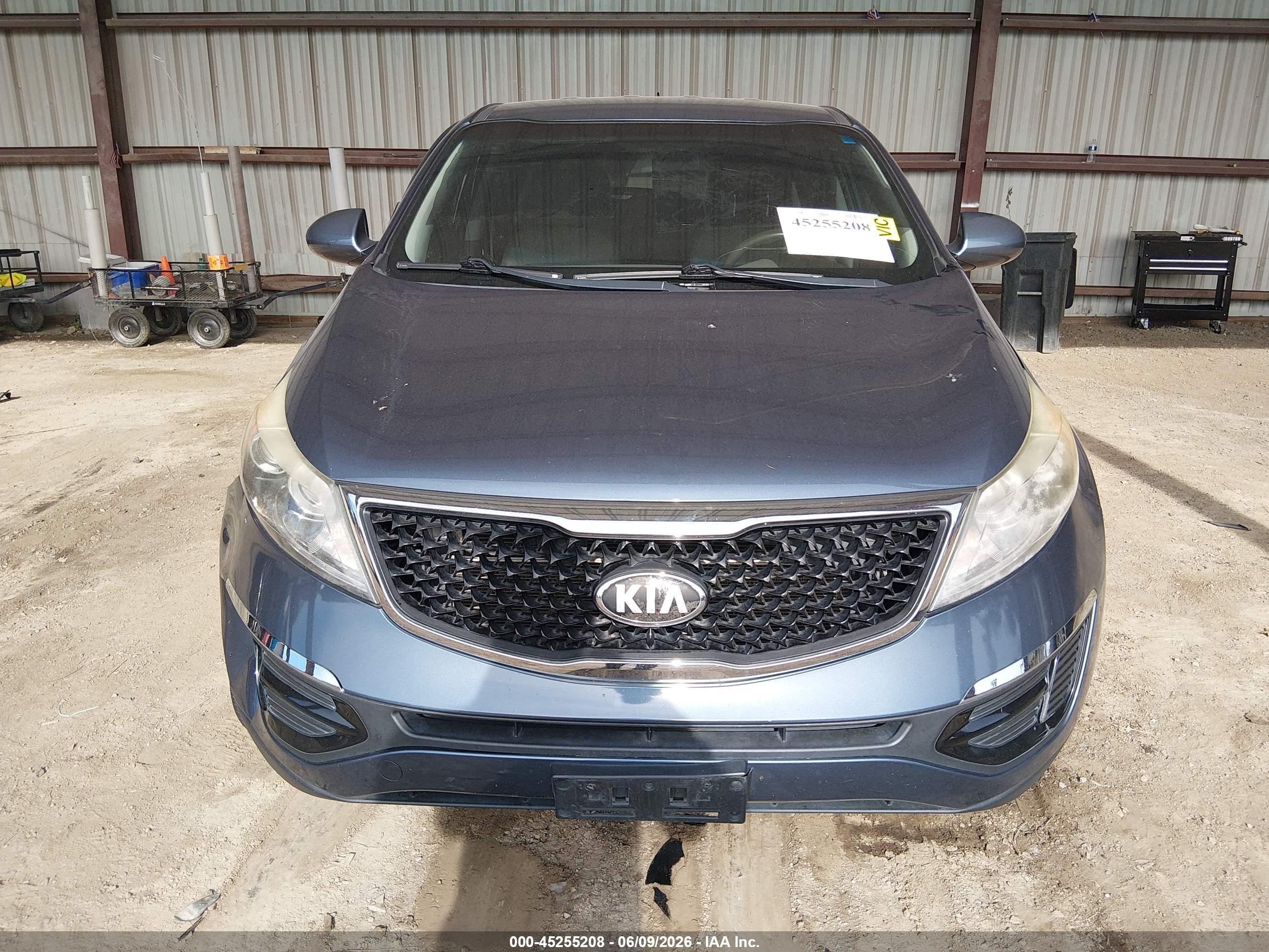 2015 Kia Sportage Lx Blue vin: KNDPB3AC3F7785617