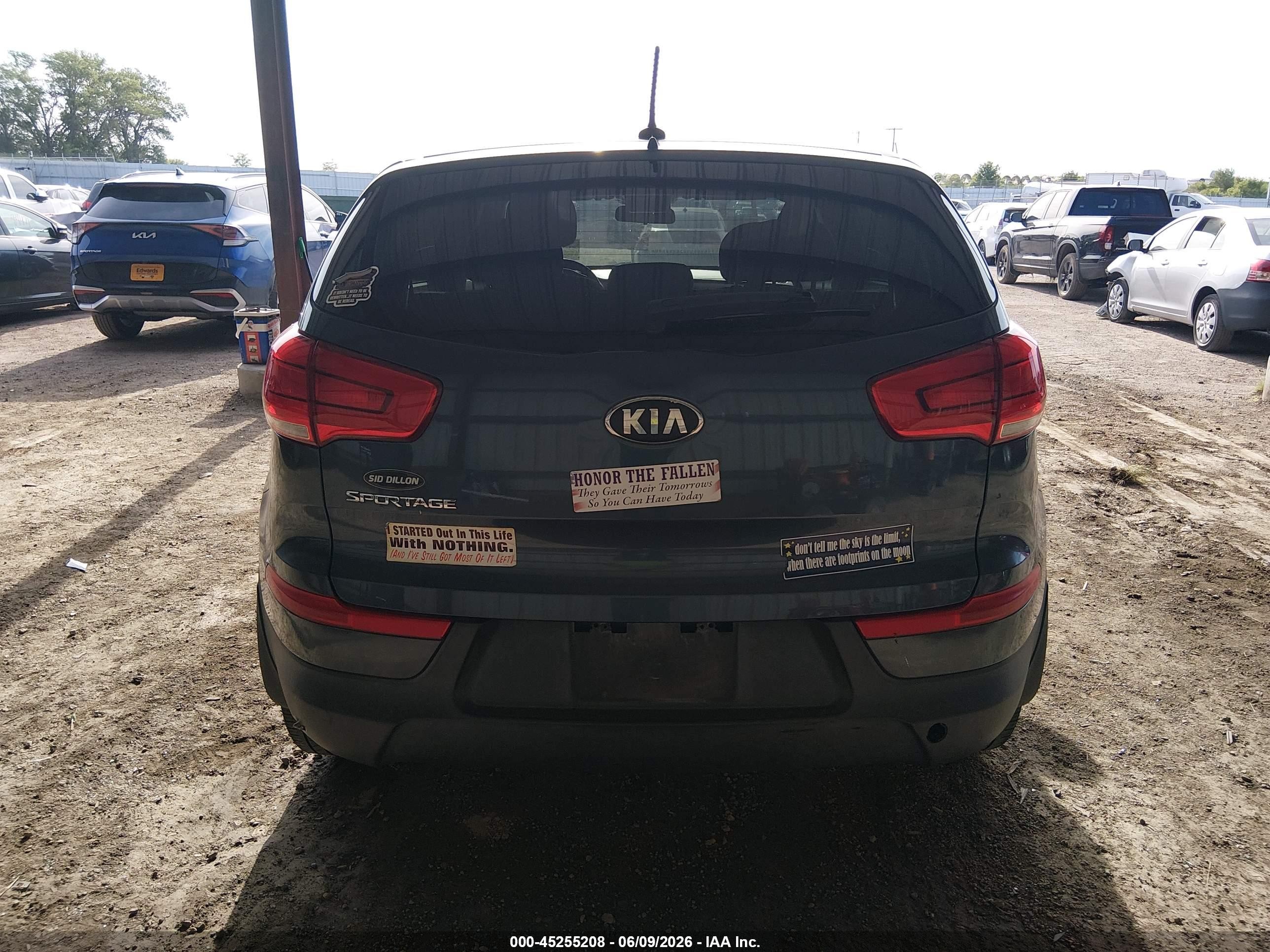 2015 Kia Sportage Lx Blue vin: KNDPB3AC3F7785617