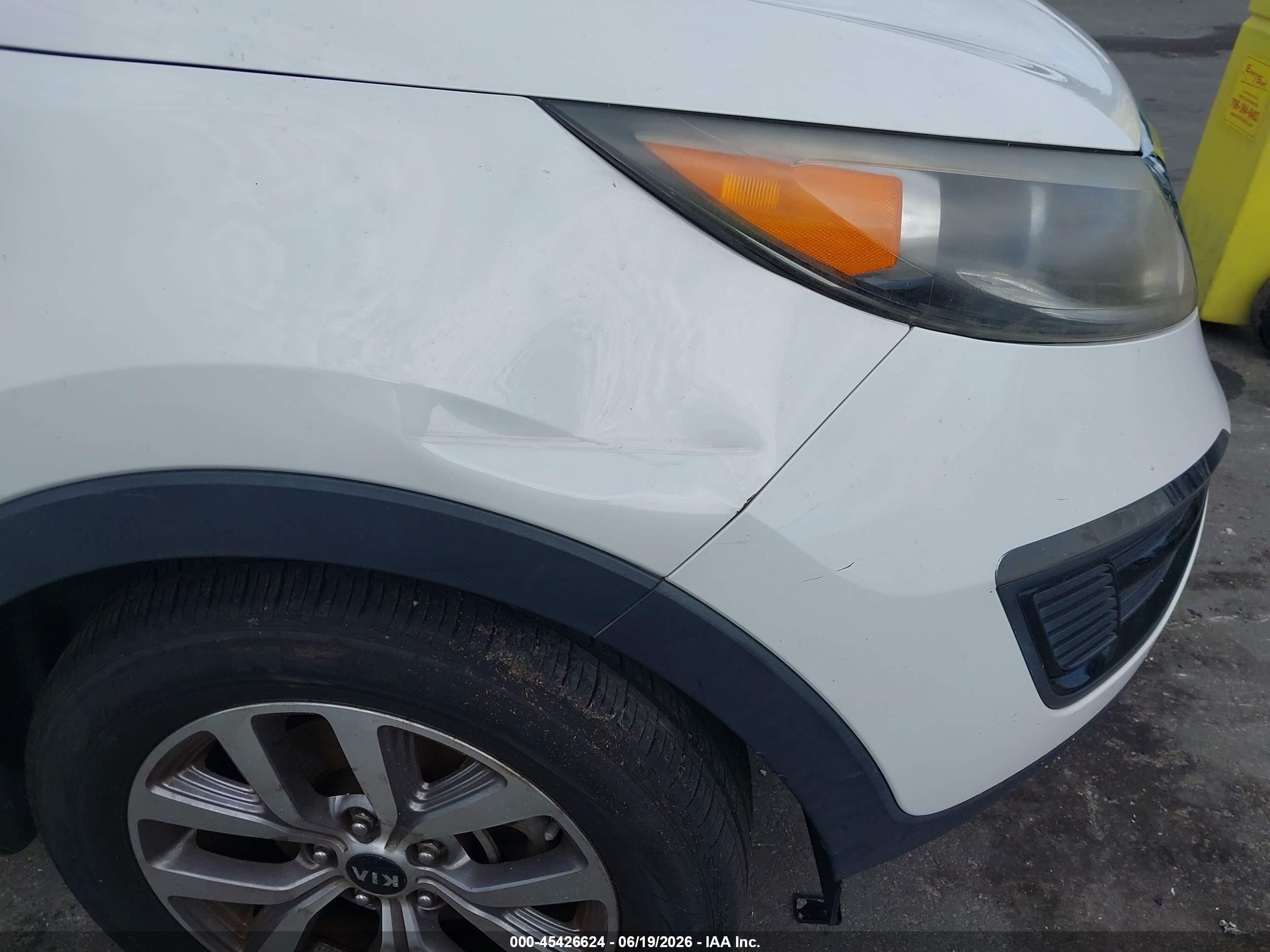 2015 Kia Sportage Lx White vin: KNDPB3AC3F7787447