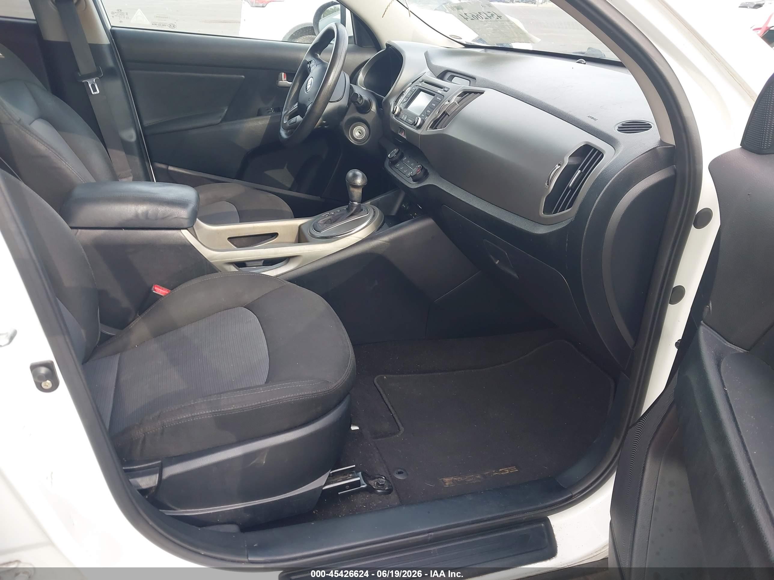 2015 Kia Sportage Lx White vin: KNDPB3AC3F7787447