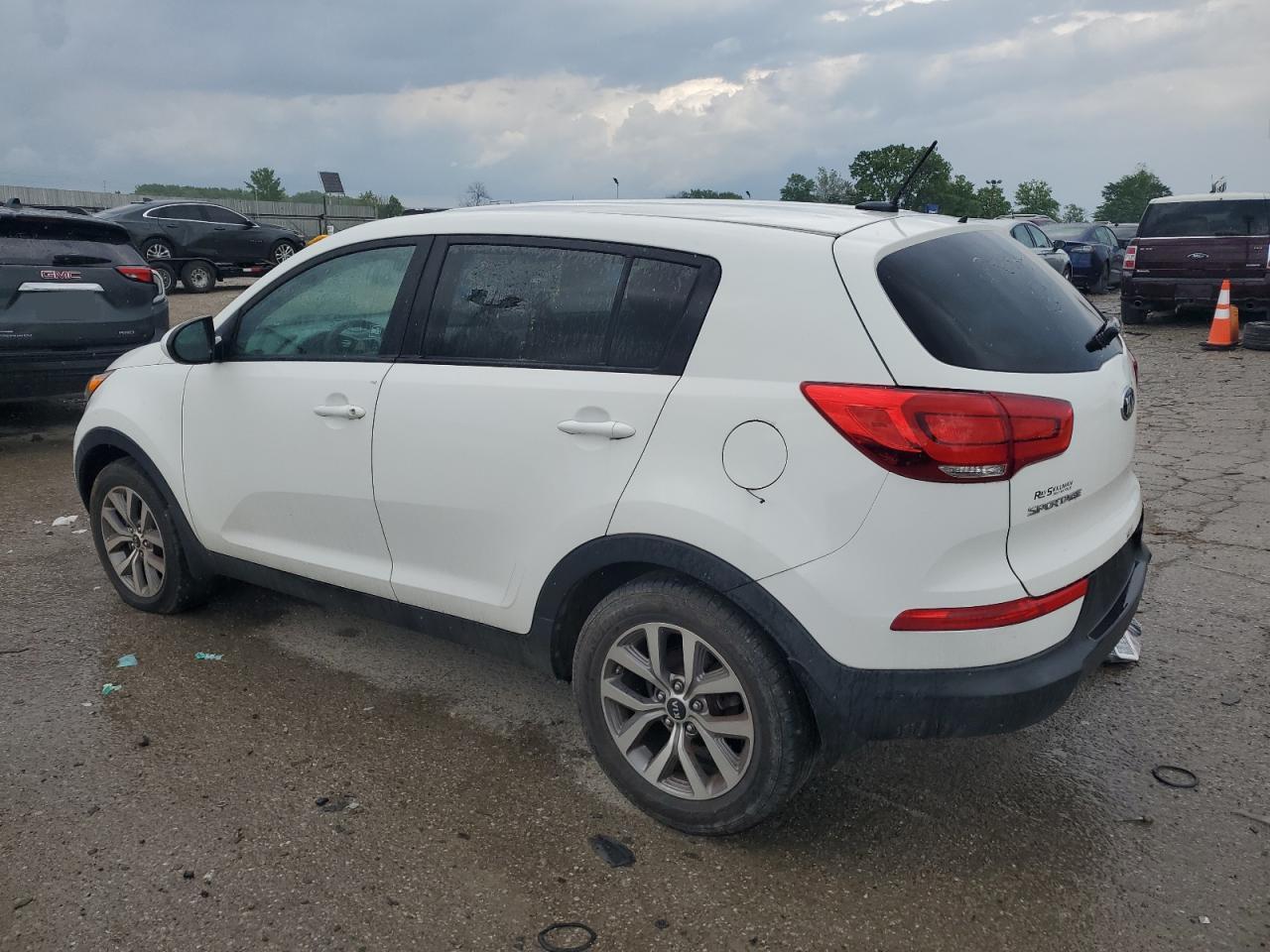 2016 Kia Sportage Lx White vin: KNDPB3AC3G7856848