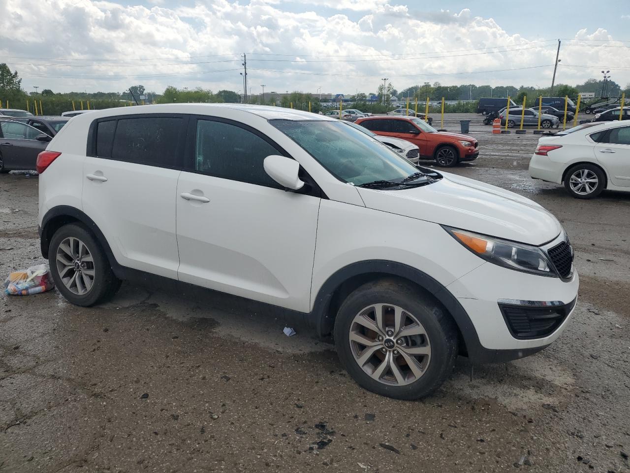 2016 Kia Sportage Lx White vin: KNDPB3AC3G7856848