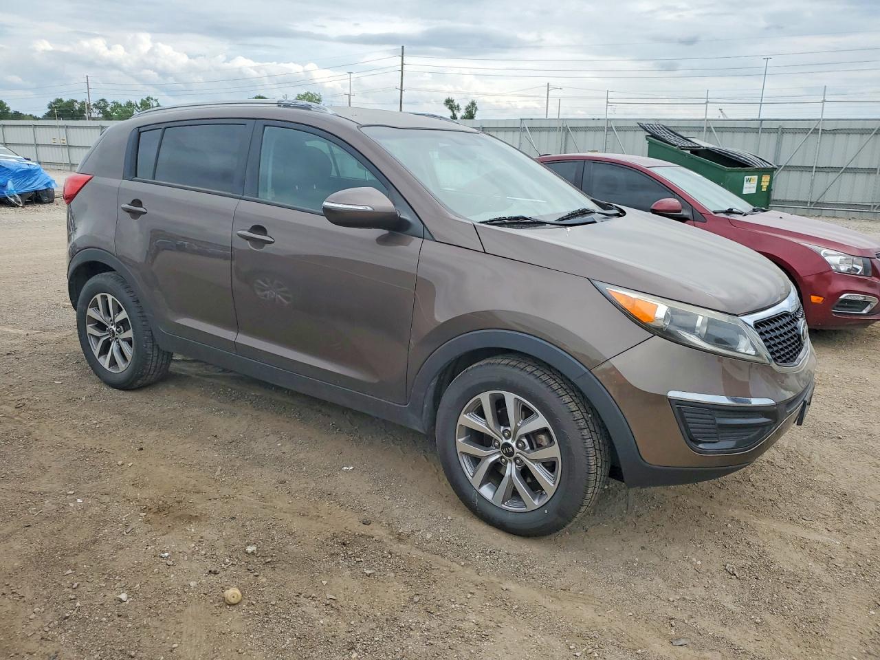 2014 Kia Sportage Lx Коричневый vin: KNDPB3AC4E7548407