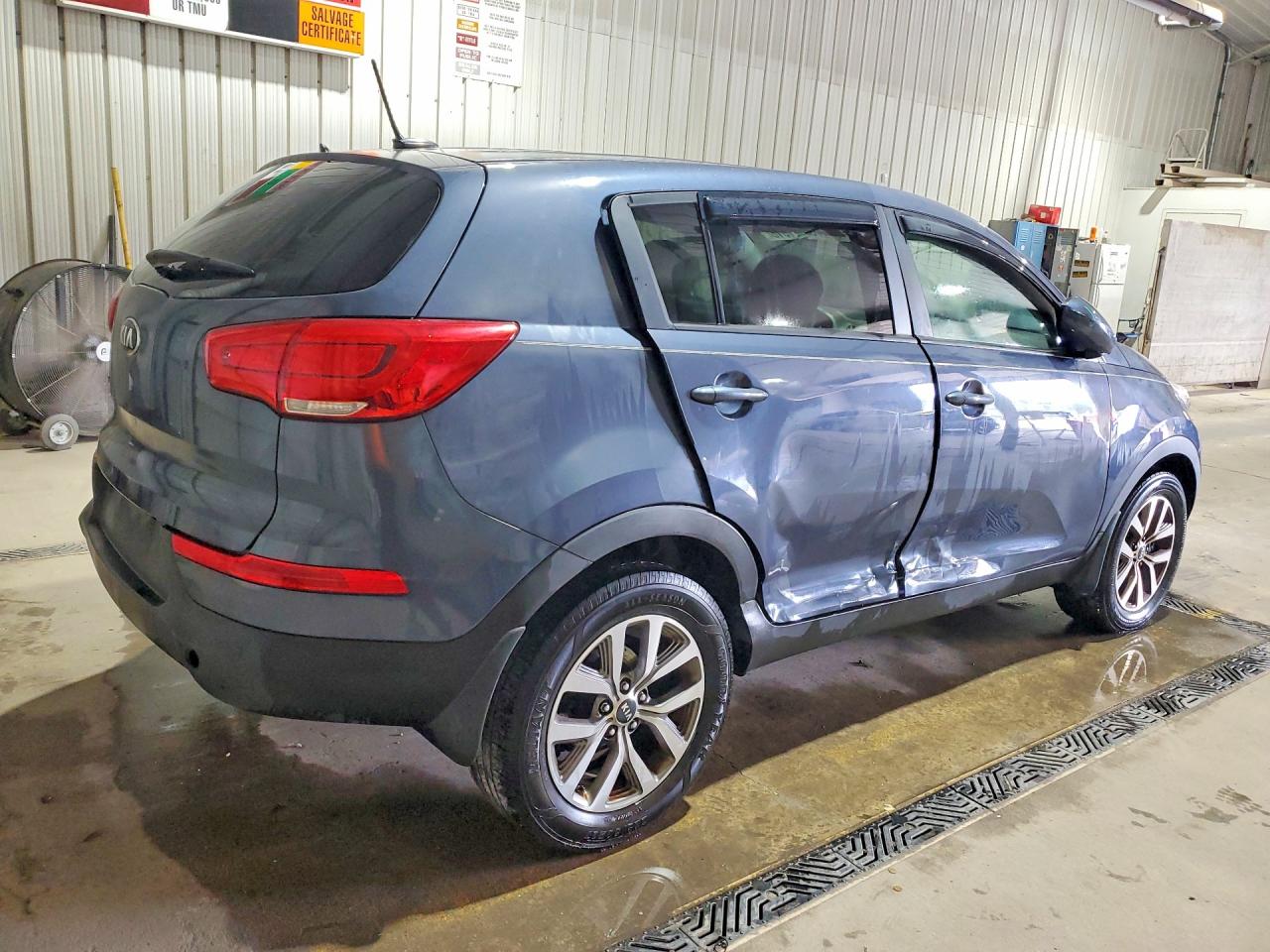 2014 Kia Sportage Lx Blue vin: KNDPB3AC4E7575204