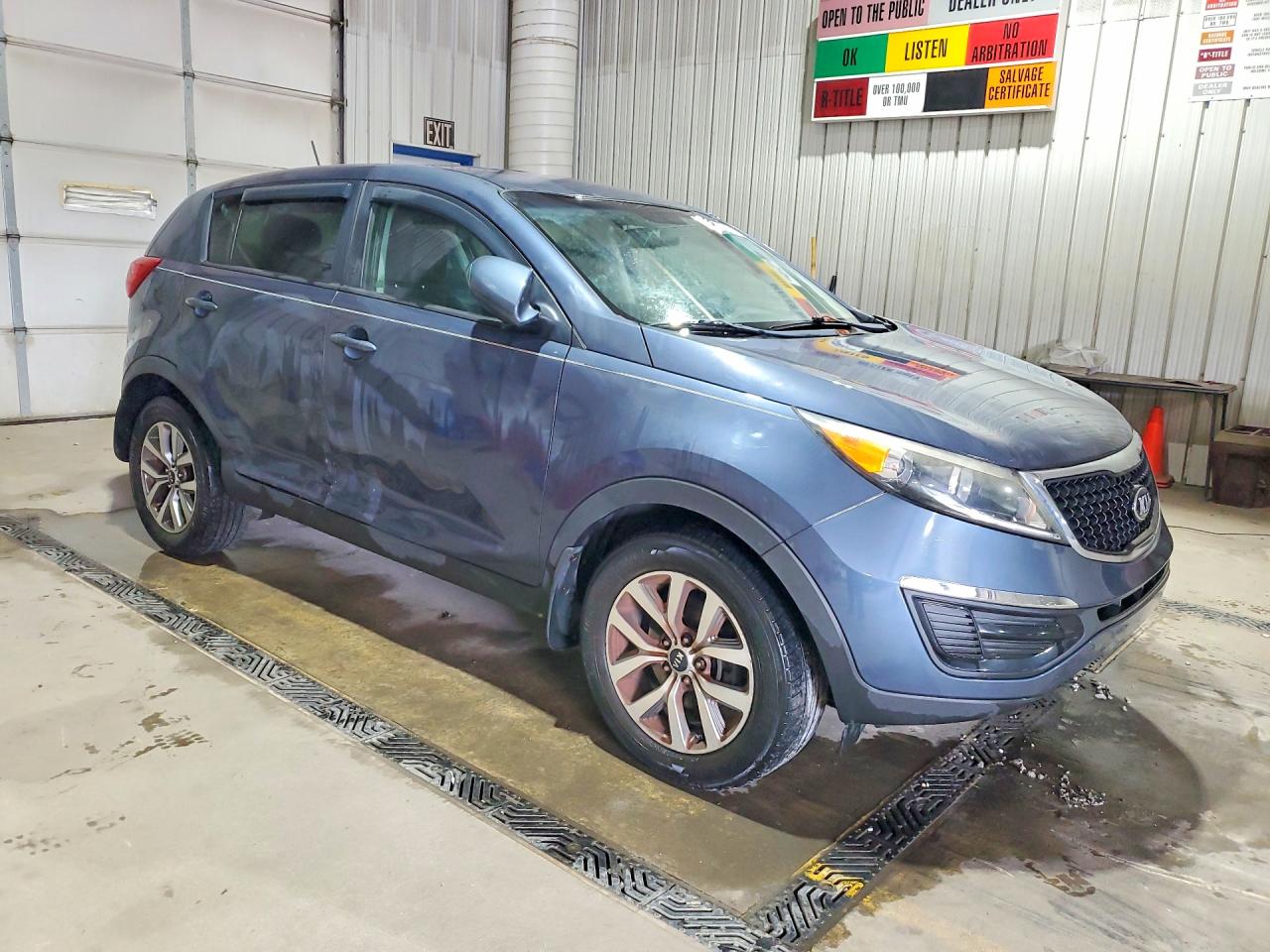 2014 Kia Sportage Lx Blue vin: KNDPB3AC4E7575204