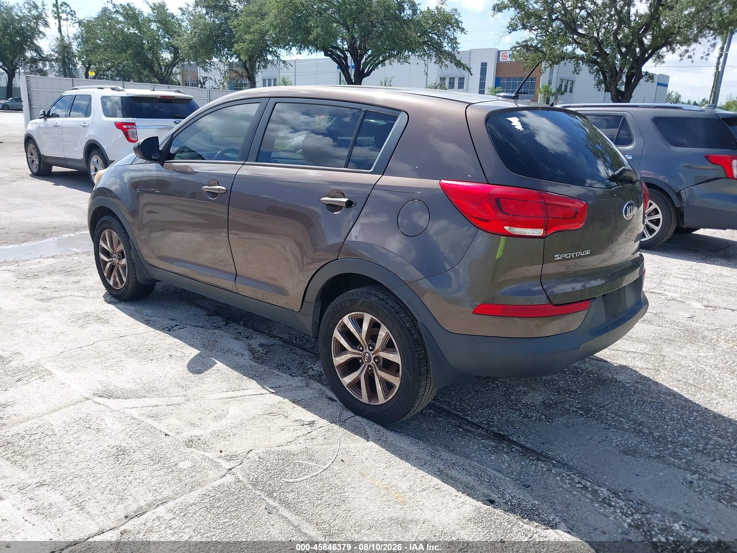 2014 Kia Sportage Lx Gray vin: KNDPB3AC4E7589779