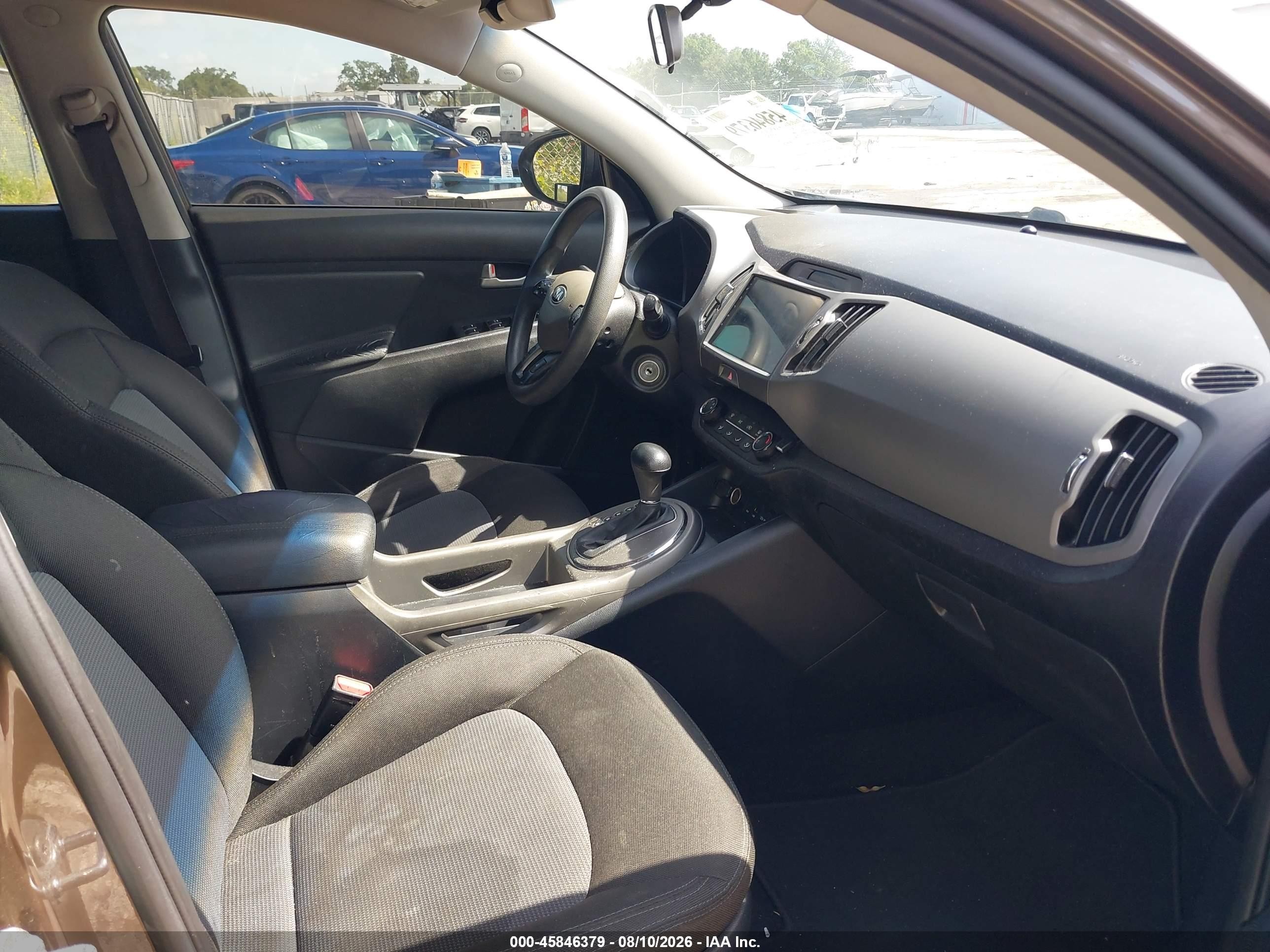 2014 Kia Sportage Lx Gray vin: KNDPB3AC4E7589779