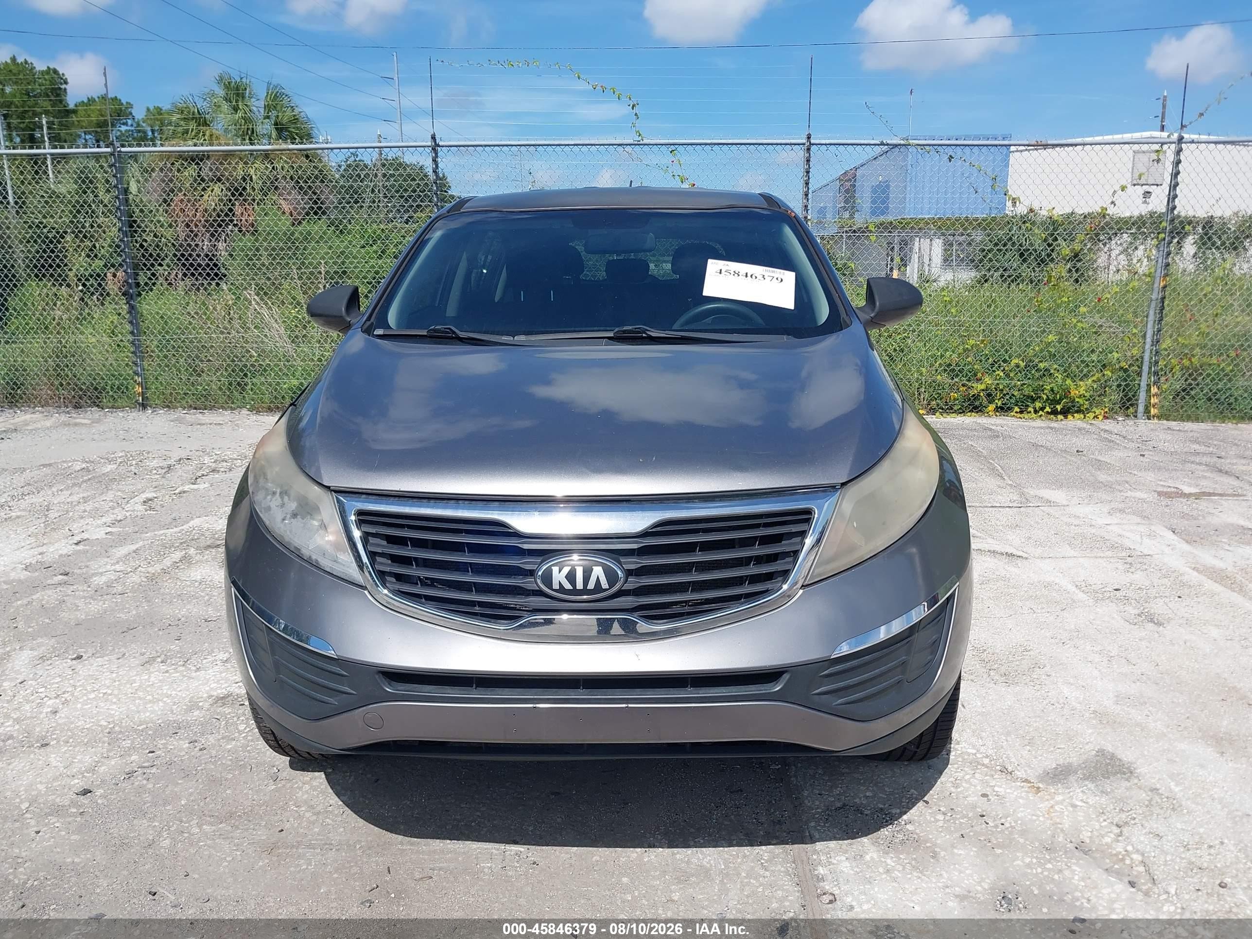 2014 Kia Sportage Lx Gray vin: KNDPB3AC4E7589779