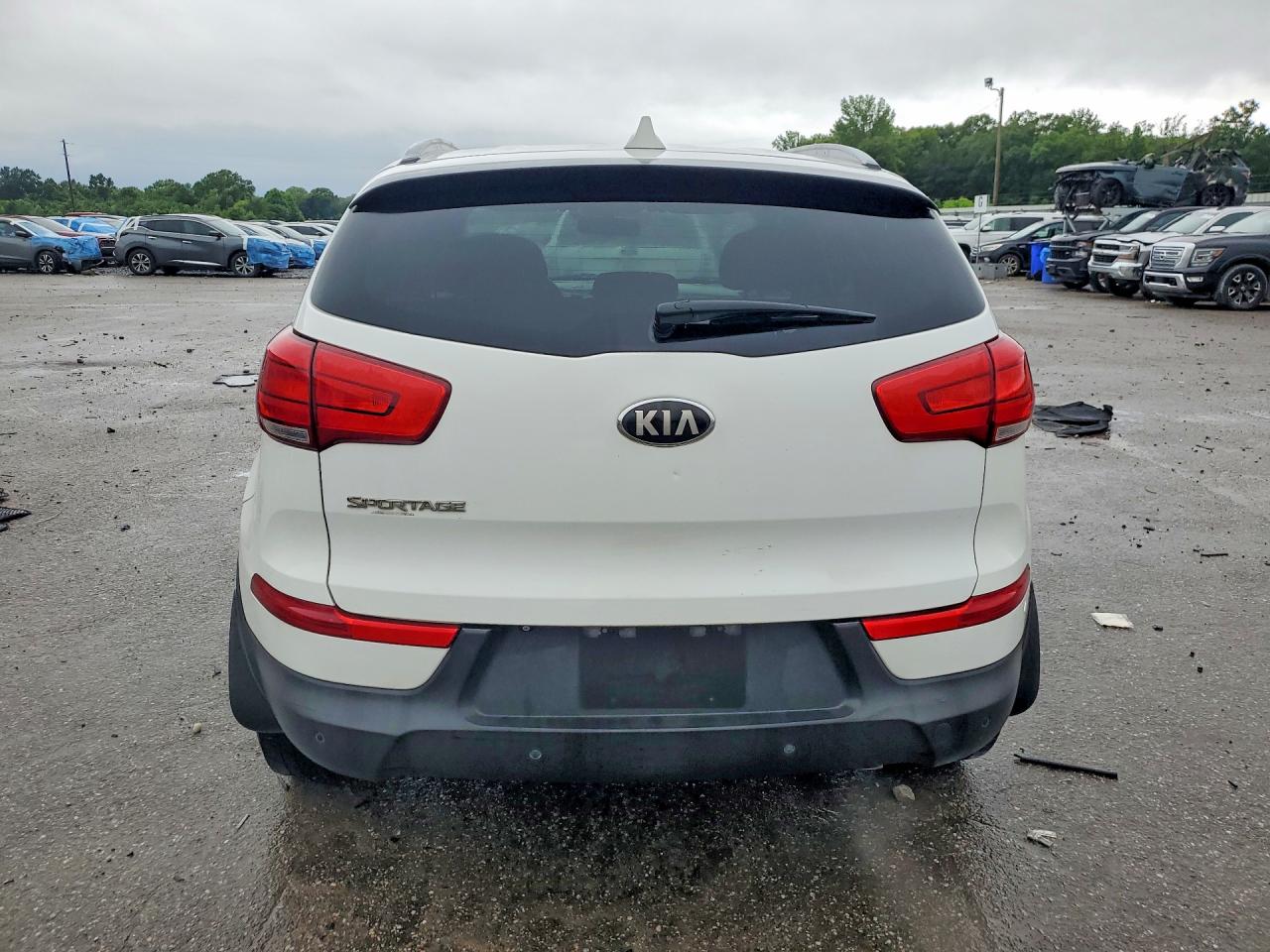 2014 Kia Sportage Lx White vin: KNDPB3AC4E7600263