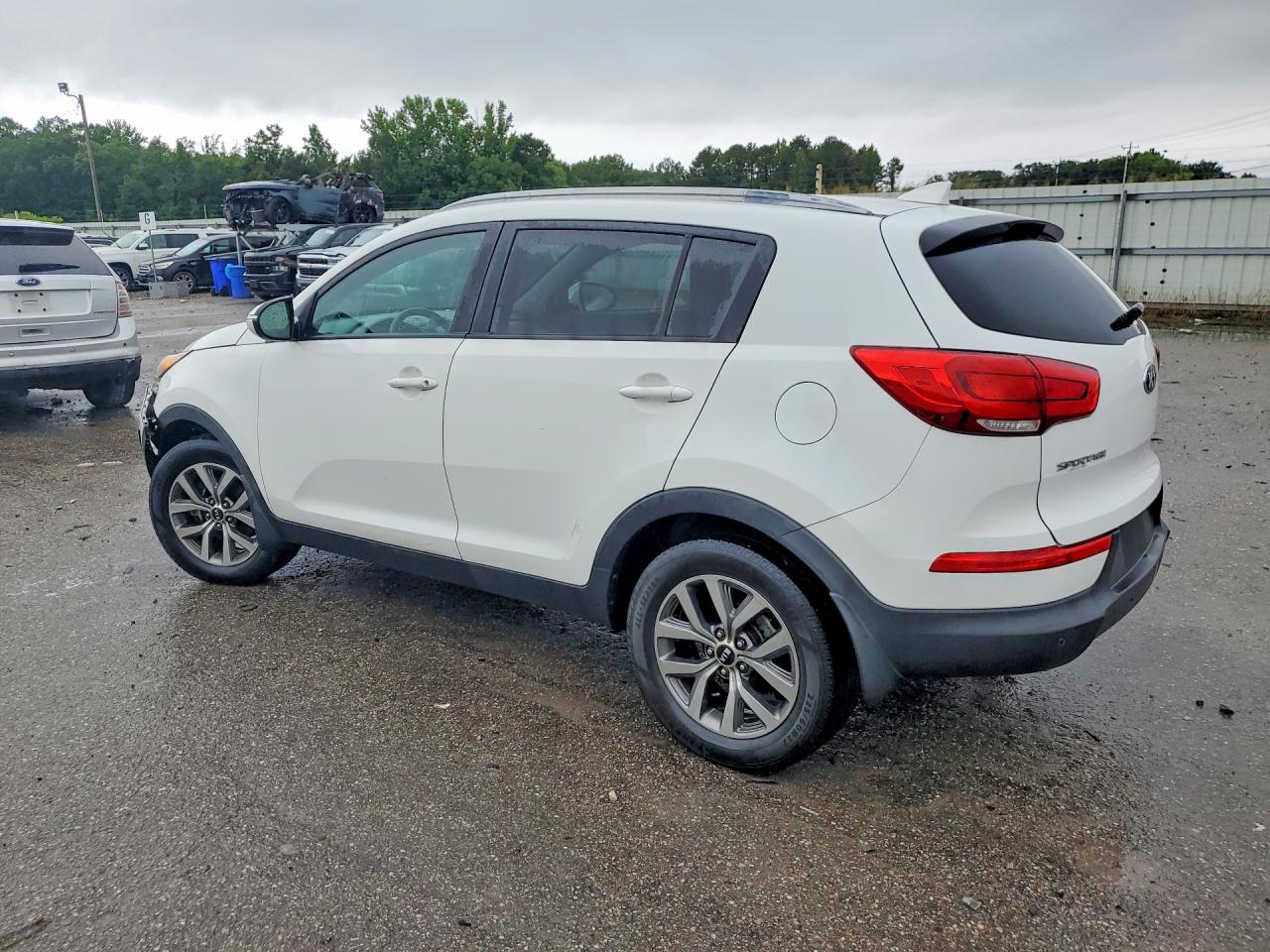 2014 Kia Sportage Lx White vin: KNDPB3AC4E7600263