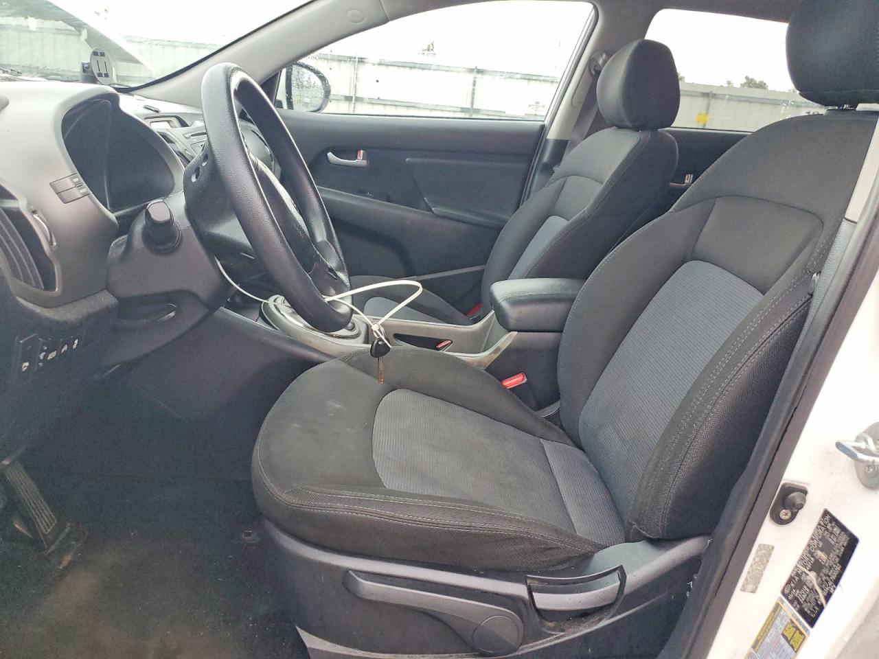 2014 Kia Sportage Lx White vin: KNDPB3AC4E7600263