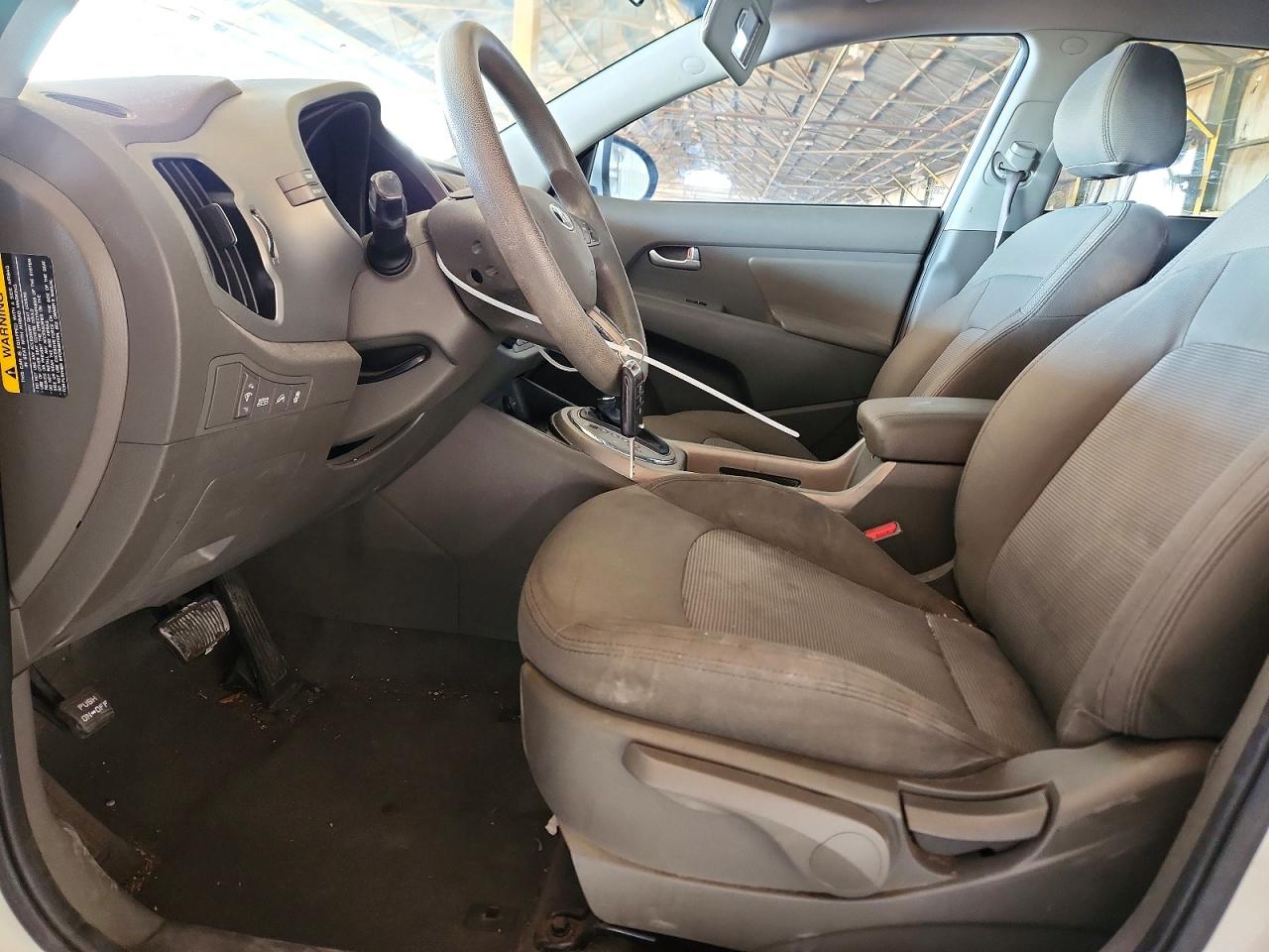 2014 Kia Sportage Lx White vin: KNDPB3AC4E7603051