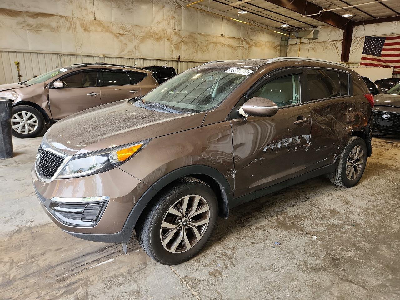 2014 Kia Sportage Lx Gray vin: KNDPB3AC4E7611568