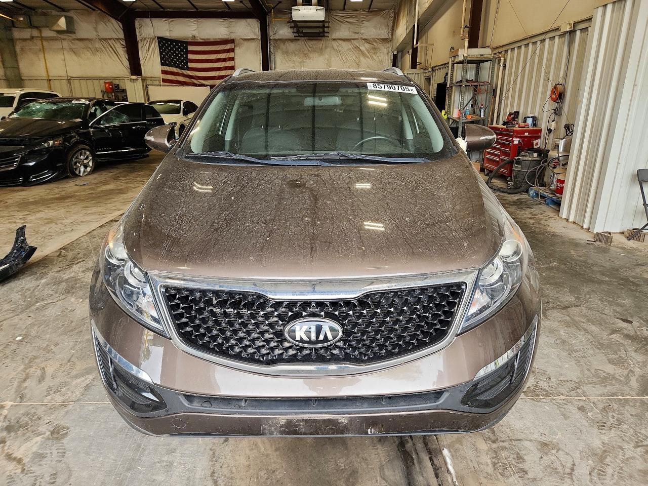 2014 Kia Sportage Lx Gray vin: KNDPB3AC4E7611568