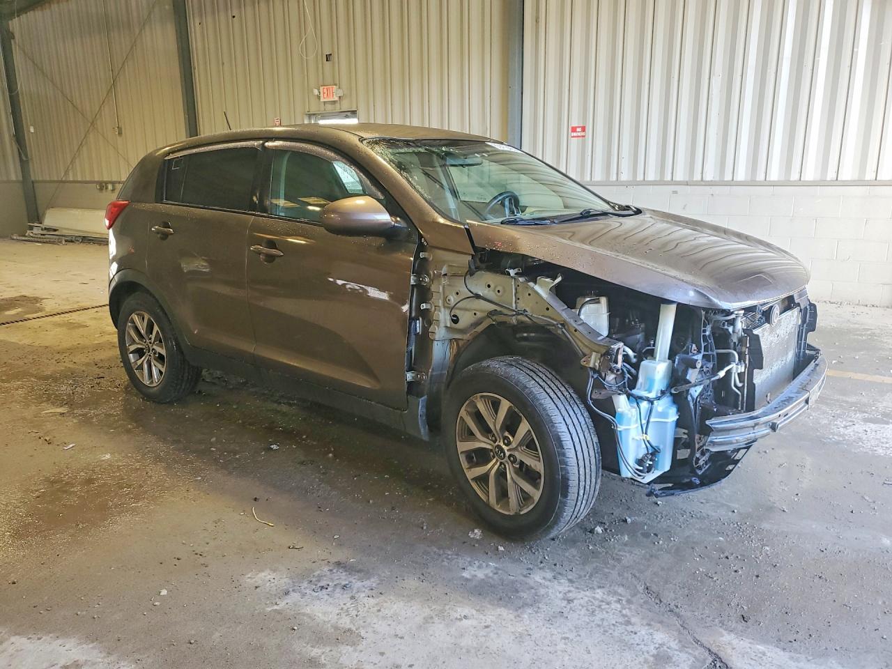 2015 Kia Sportage Lx Brown vin: KNDPB3AC4F7734806