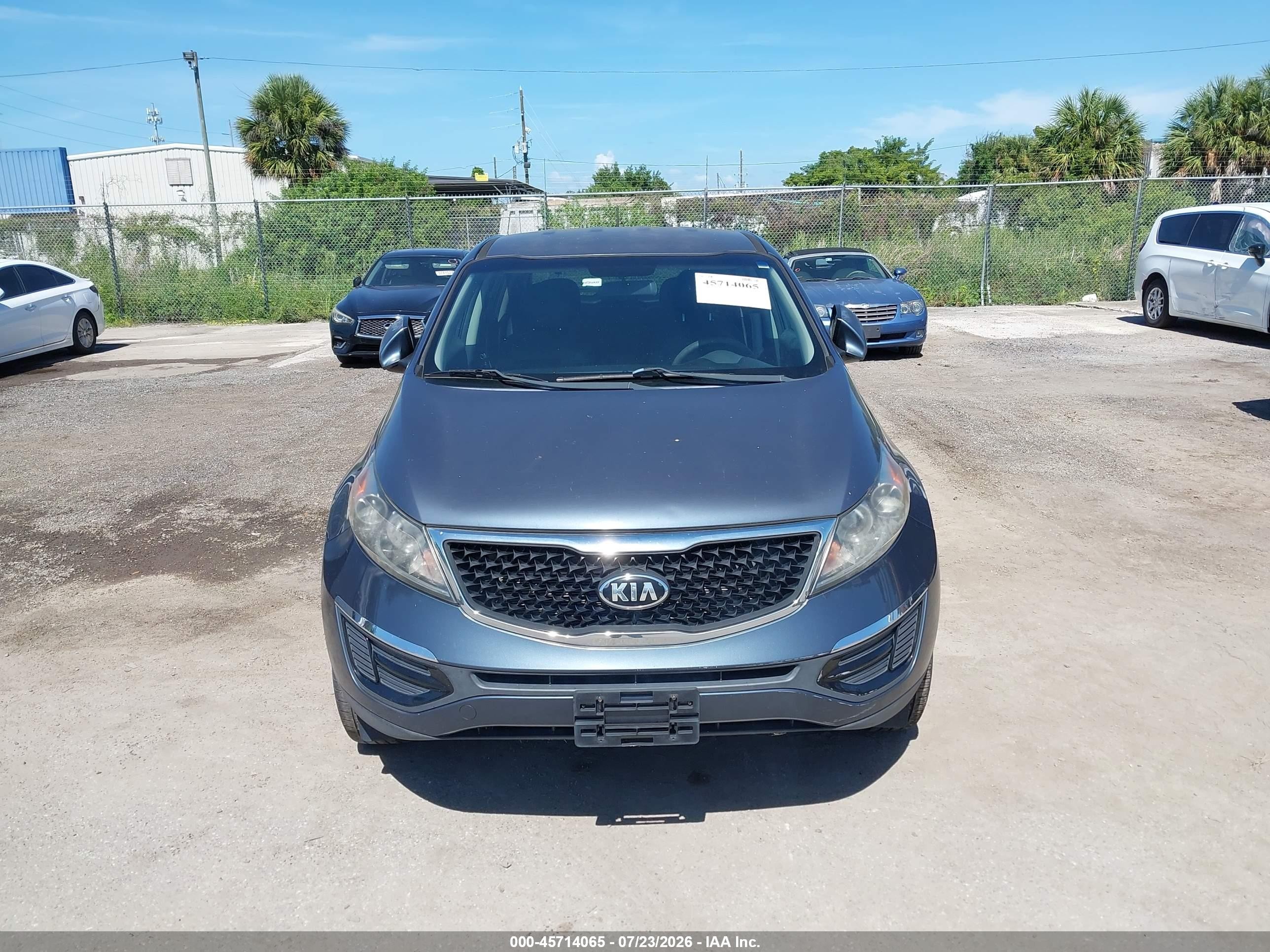2015 Kia Sportage Lx Blue vin: KNDPB3AC4F7757762