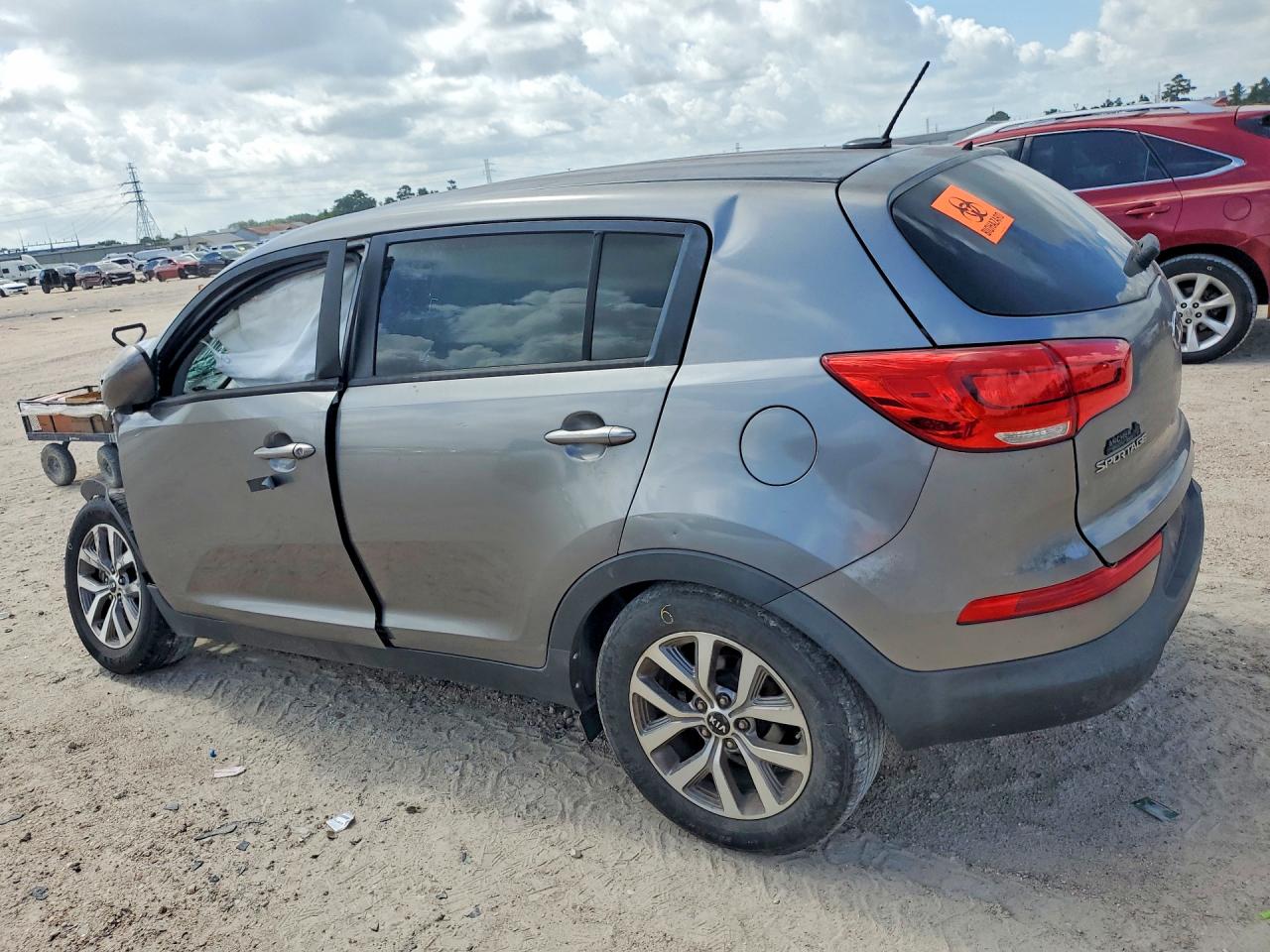 2015 Kia Sportage Lx Gray vin: KNDPB3AC4F7775890